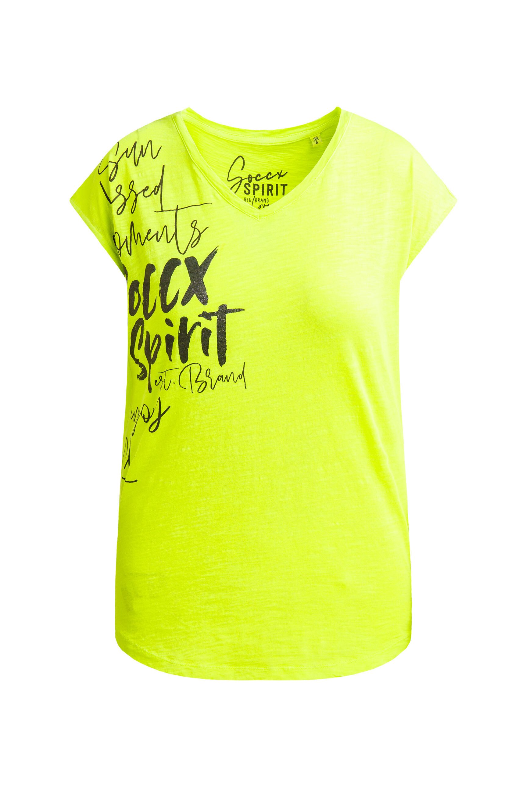 SOCCX V-Shirt mit überschnittenen Schultern