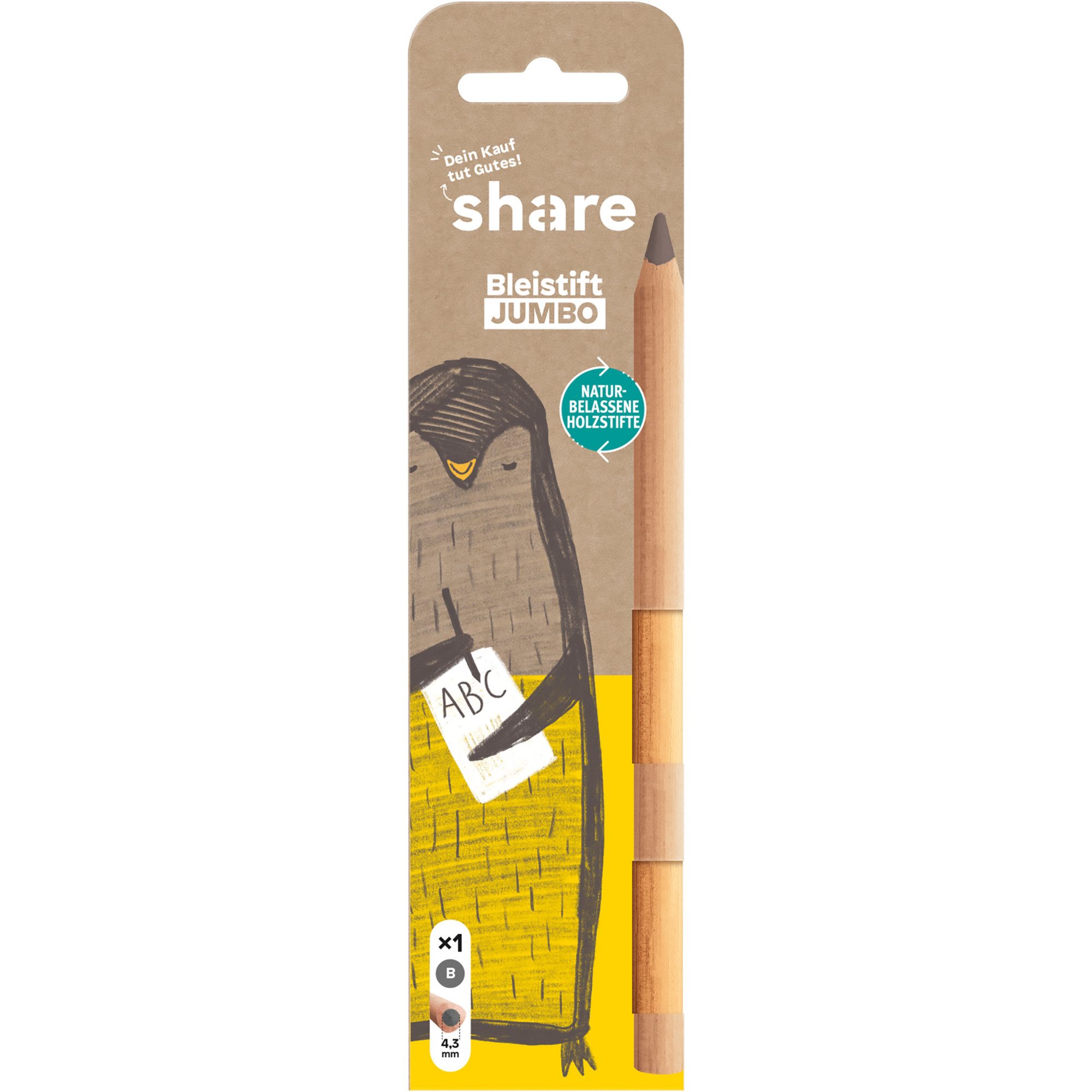 share Bleistift Bleistift Jumbo 4-0008-1 B (6 Stück)