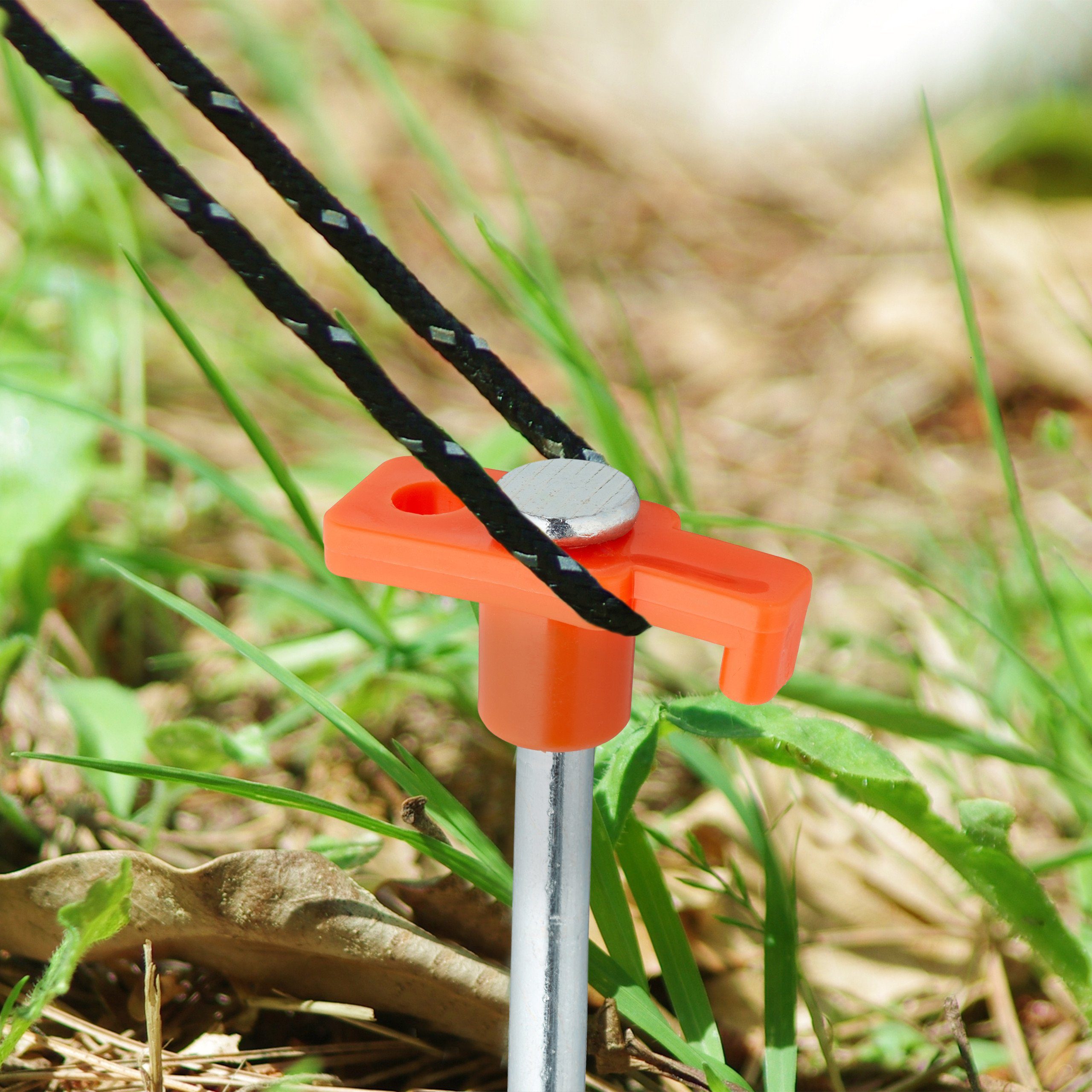 relaxdays Zelthering Felsbodenhering 10er Set, orange