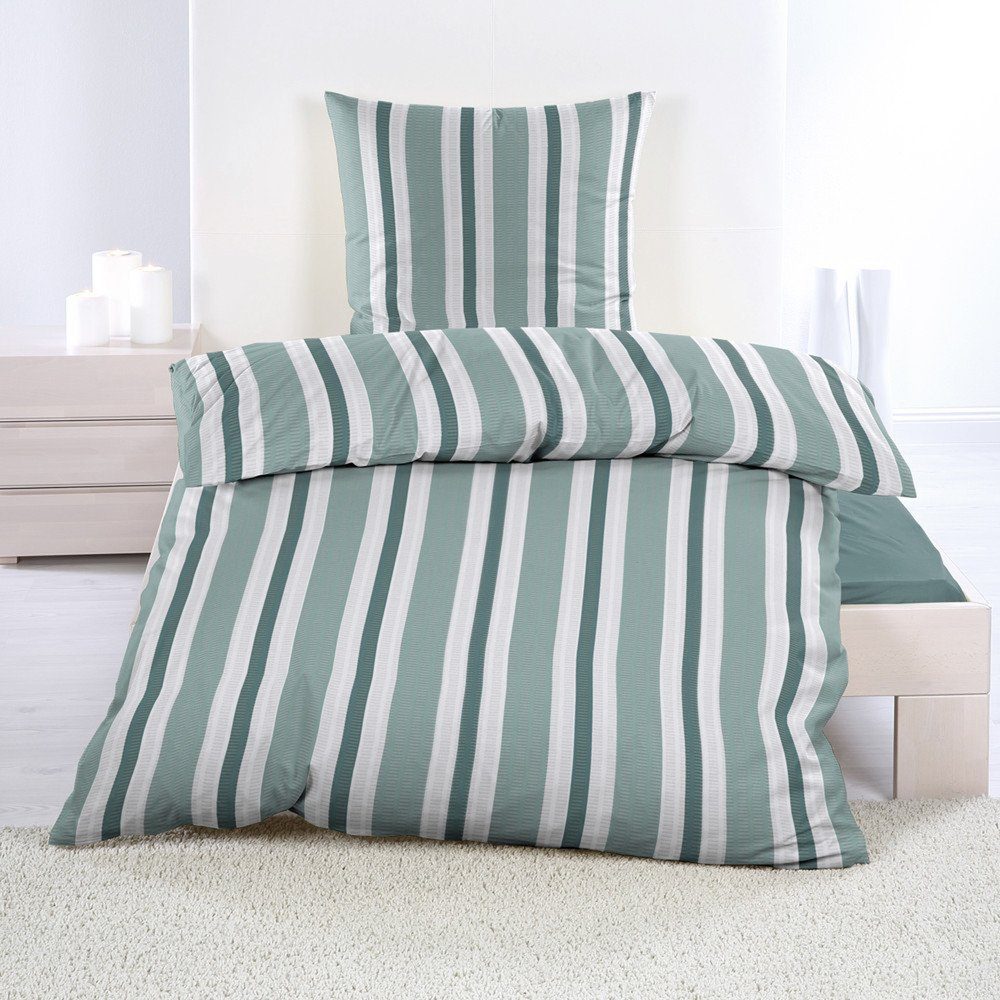 Casa Colori Bettwäsche Seersucker 135x200 Reißverschluss günstig online kaufen