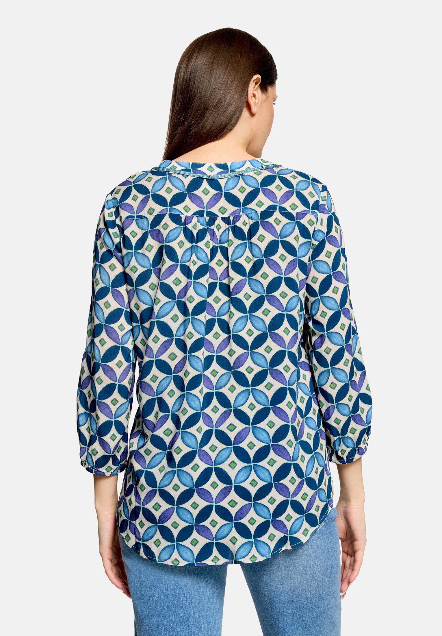 Cartoon Shirtbluse Damen mit Schnürung