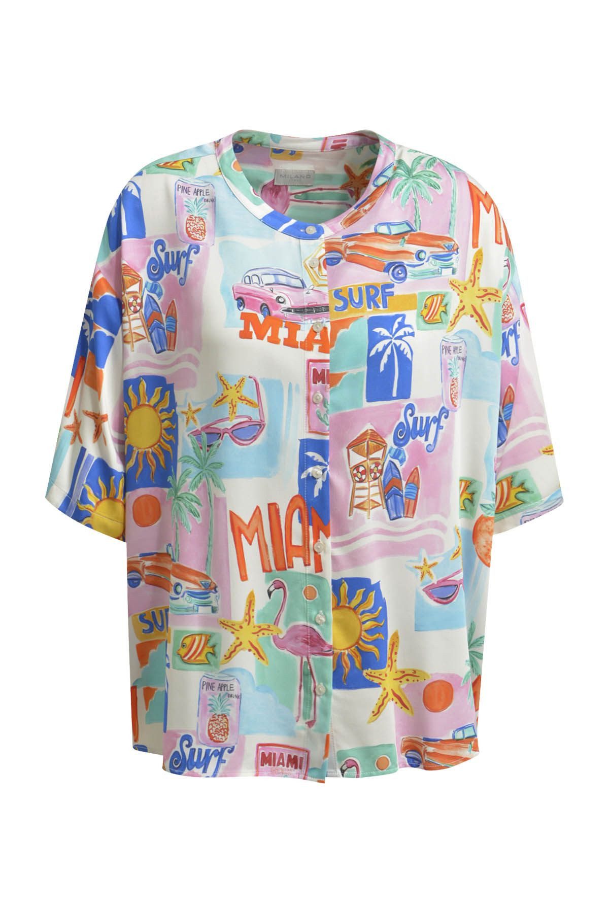 Milano Italy Kurzarmbluse
