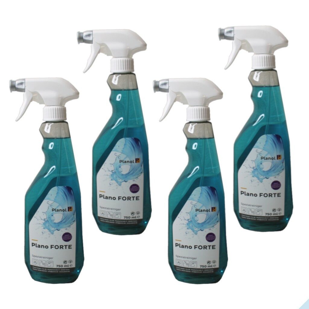 Planol Plano Forte Universalreinger 750 ml für Kunststoffoberfläschen Kunststoffreiniger (4-St)