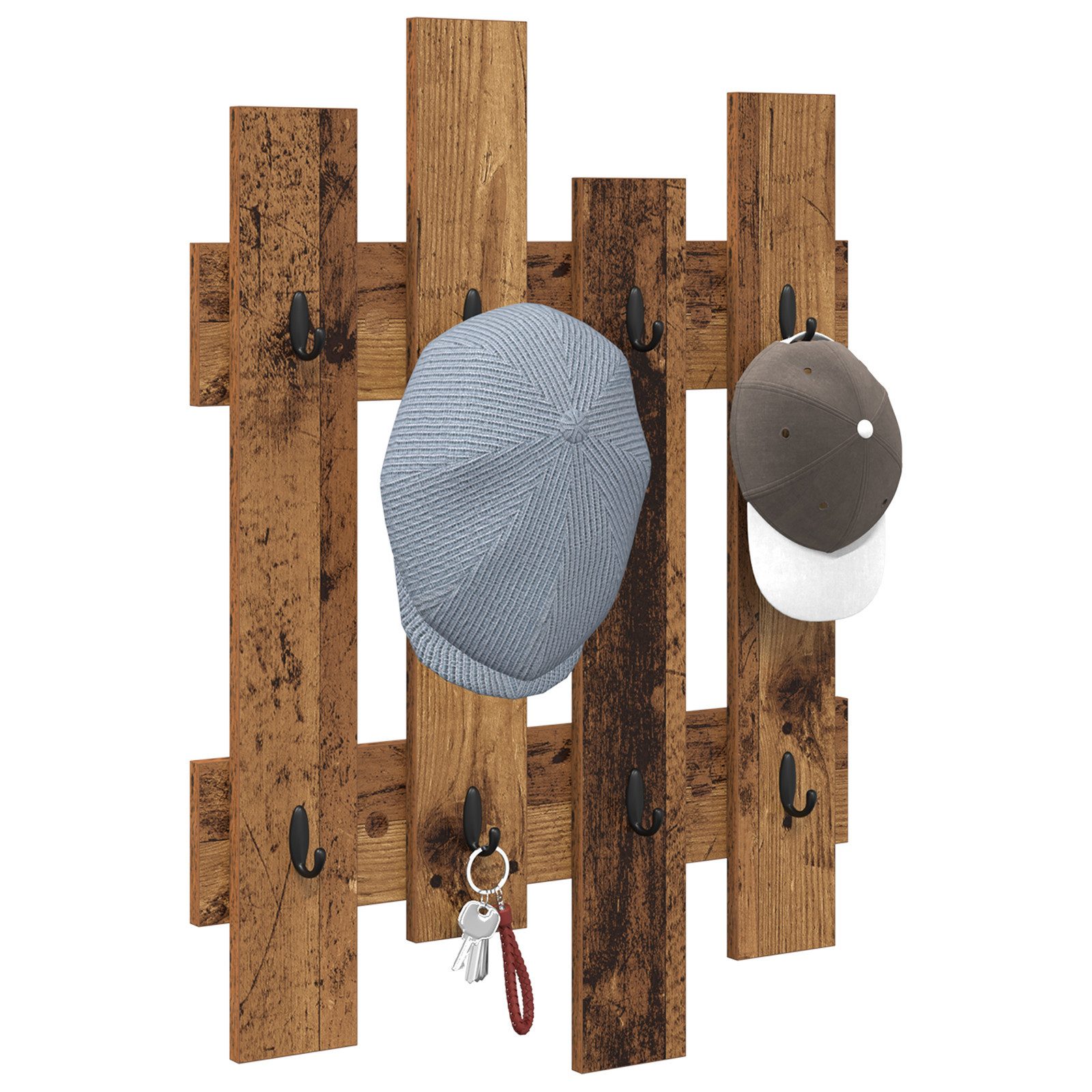vidaXL Regal Wandmontierter Kleiderständer Altholz 60 günstig online kaufen