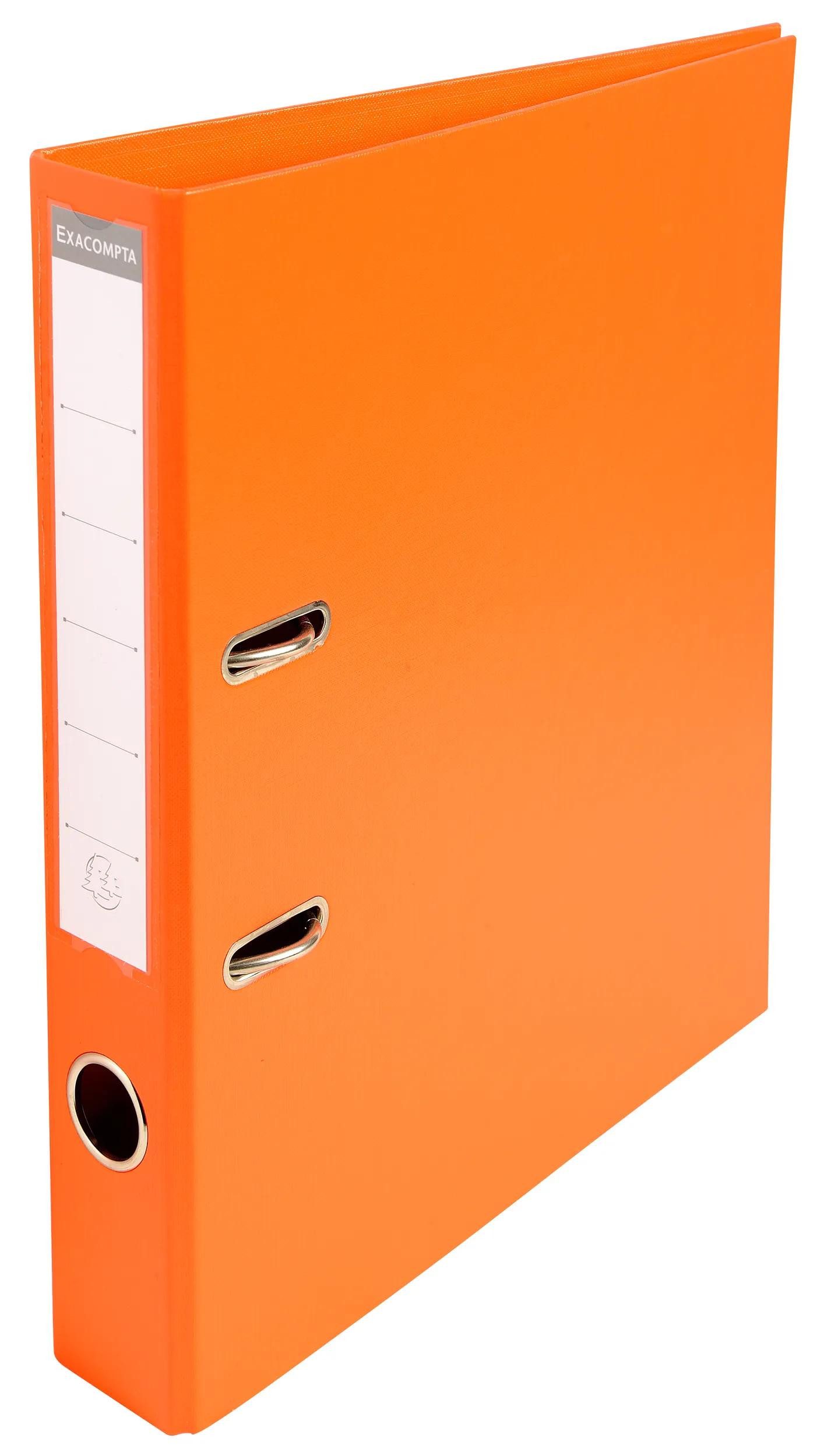 EXACOMPTA Aktenordner 10x Ordner Prem'Touch PVC Rücken 50mm 32x29cm A4 Maxi Orange 53544E, Ordner Kunststoff