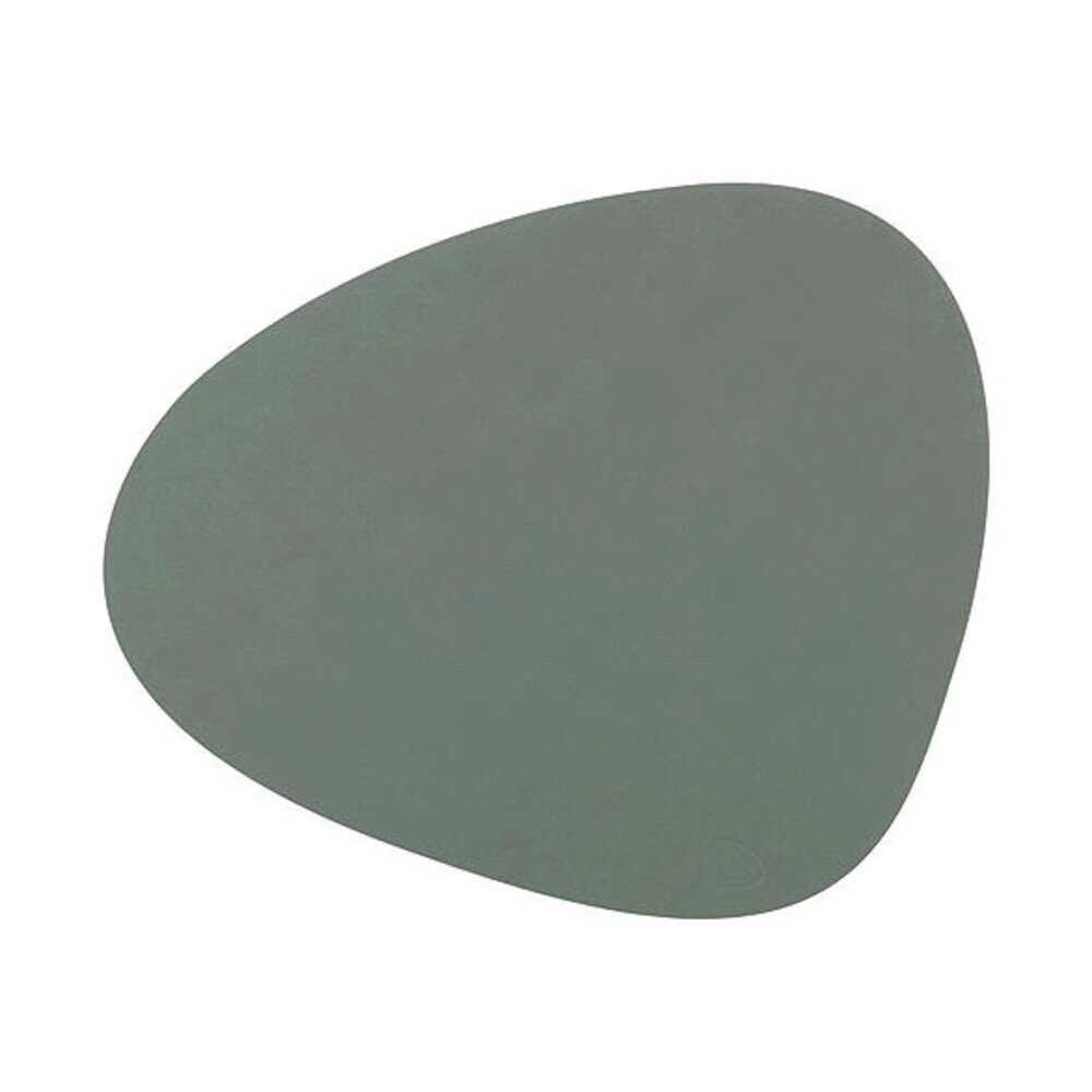 LIND DNA Platzset Tischset L 37x44 cm Curve Nupo pastellgrün, (1-St), Tischset, 37,00cm, Naturkautschuk, grün