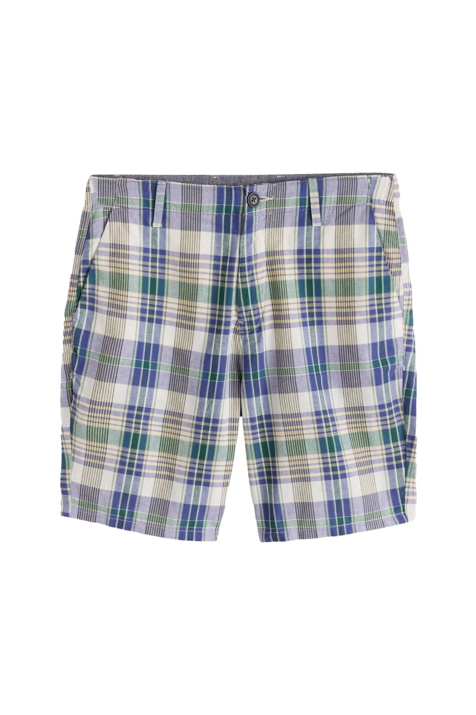 Shorts Chino-Shorts aus Baumwolle im Madras-Karomuster
