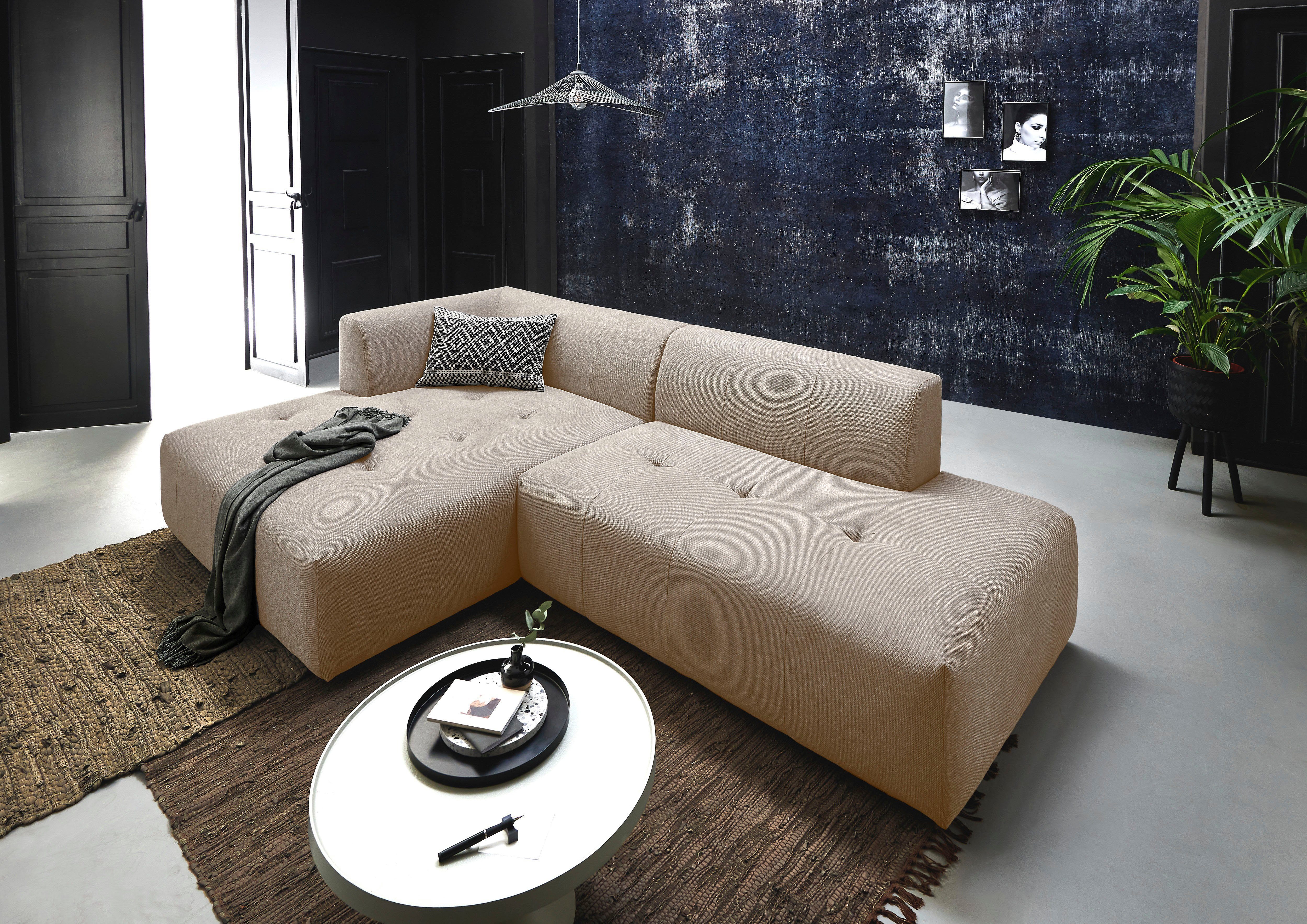 ATLANTIC home collection 3-Sitzer Leonardo, Ottomane mit XXL-Liegefläche