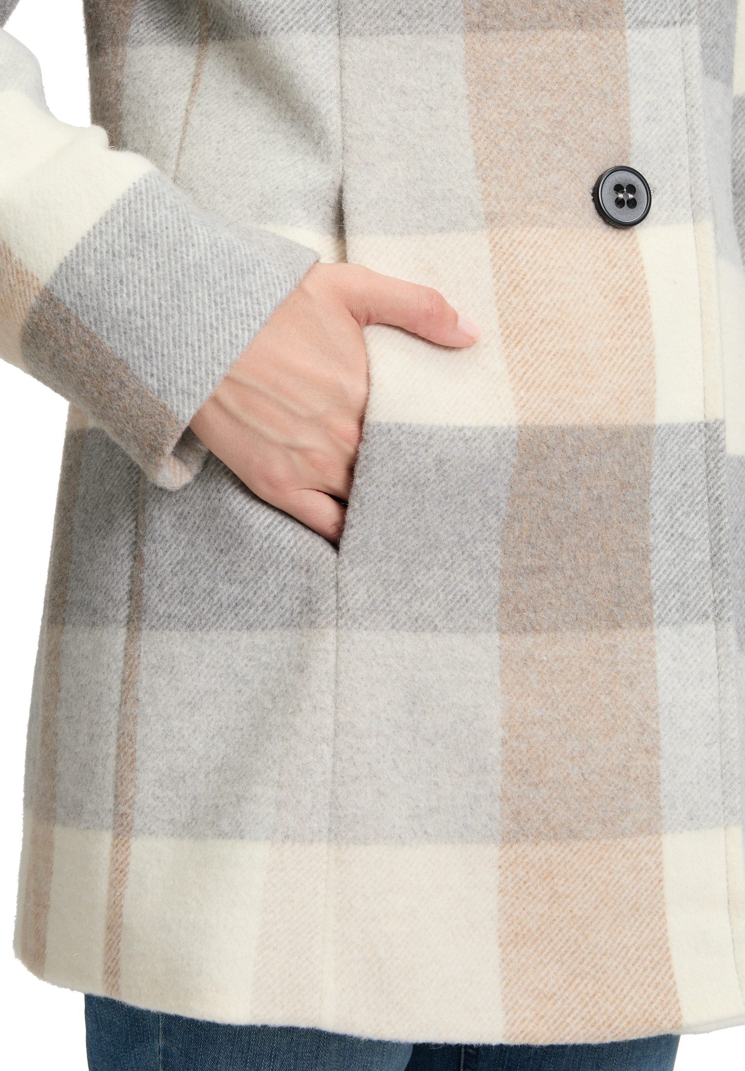 Amber & June Kurzjacke Damen mit Kapuze