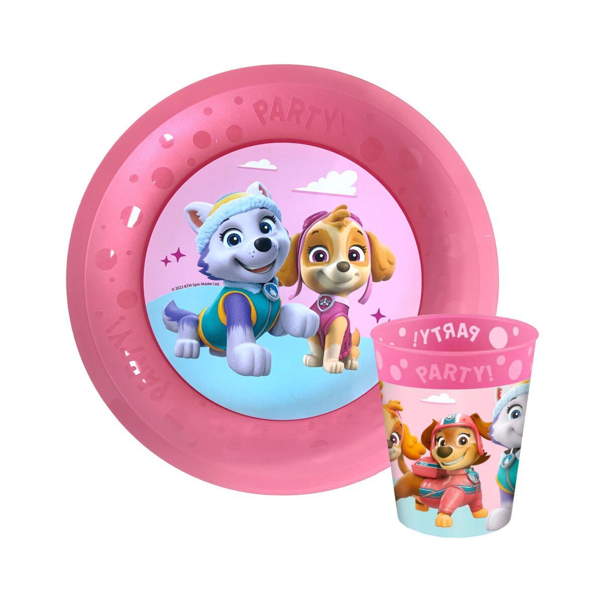 PAW PATROL Kindergeschirr-Set Paw Patrol Skye & Everest Micro Set
