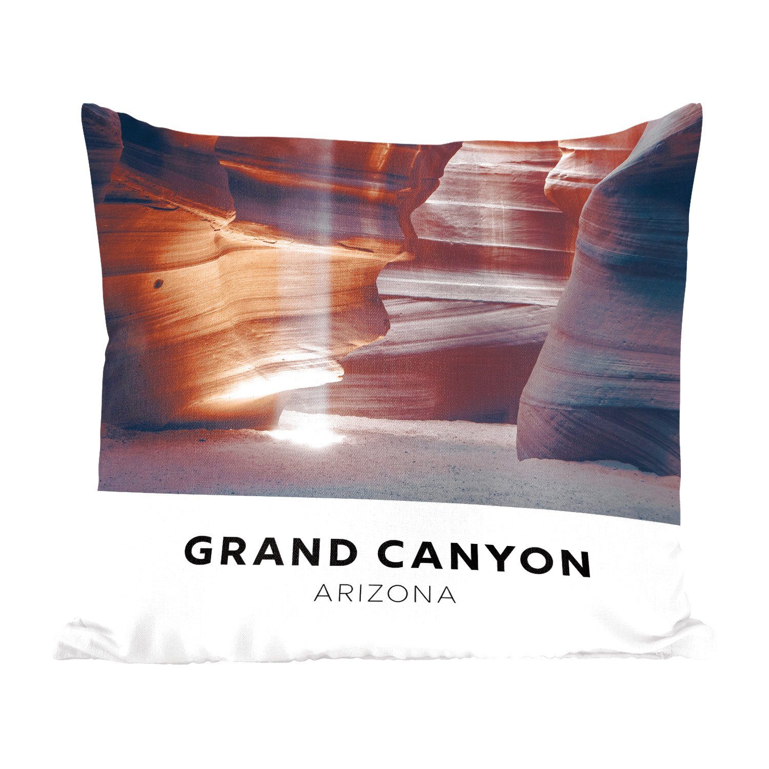 MuchoWow Dekokissen Amerika - Arizona - Grand Canyon, Zierkissen mit Füllung für Wohzimmer, Schlafzimmer, Deko, Sofakissen