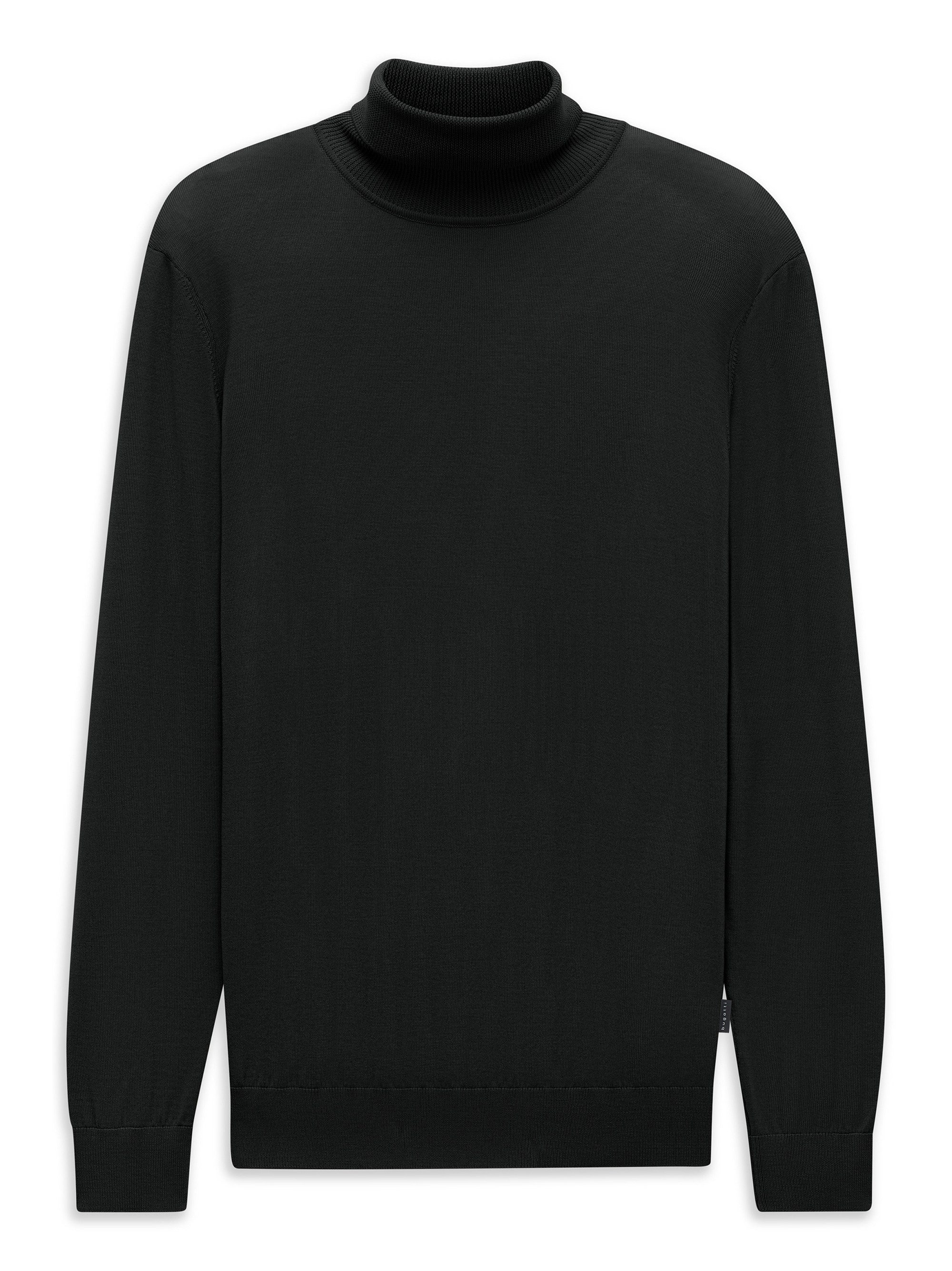 bugatti Rollkragenpullover Regular Fit Regular Fit Wolle Feinstrick