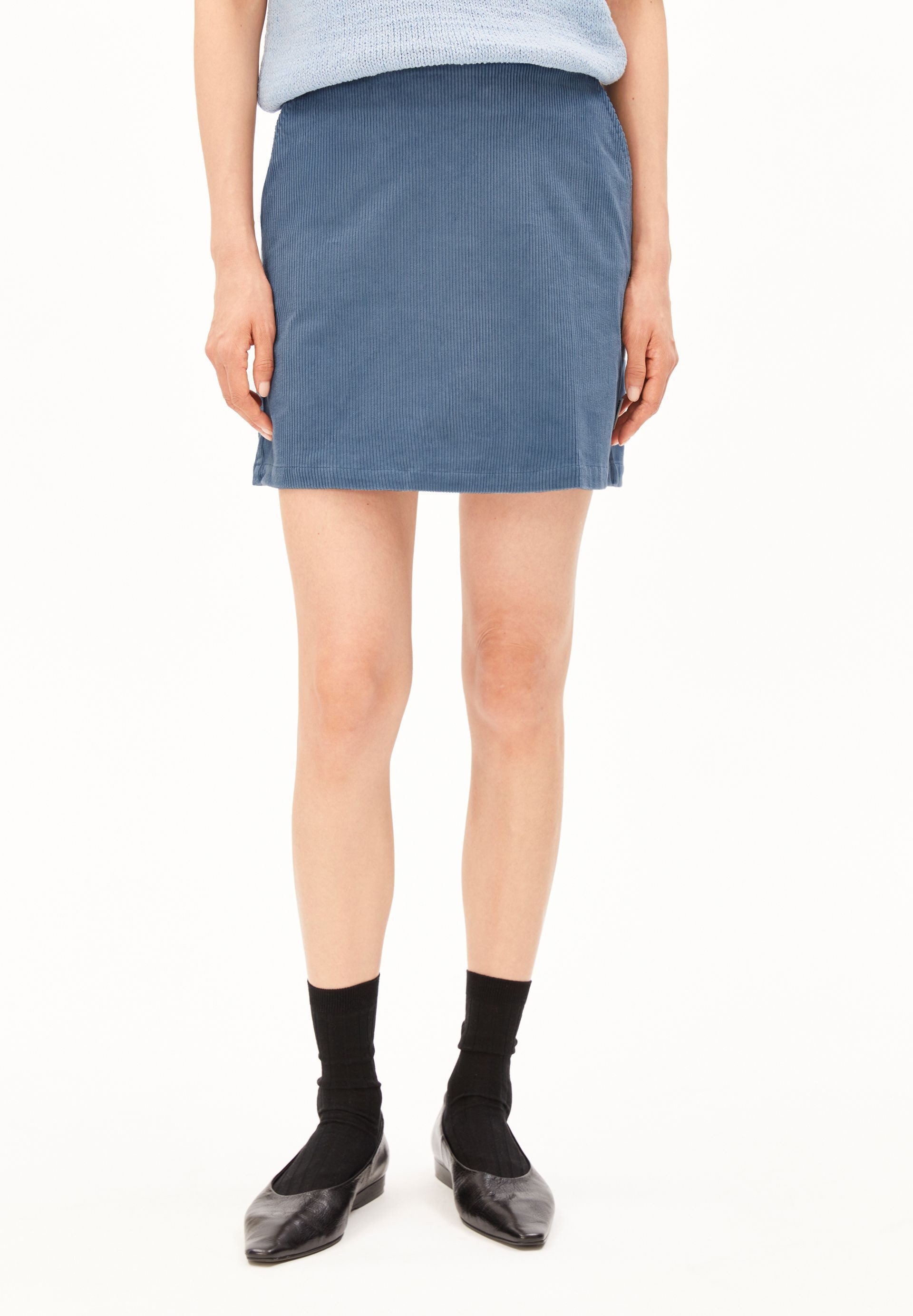 Armedangels Jerseyrock CORDUROY Kordrock aus Bio-Baumwoll Mix (Regular Fit) Mini