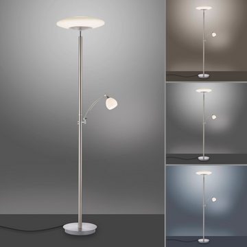 Paul Neuhaus Stehlampe TROJA, LED fest integriert, warmweiß - kaltweiß, LED, CCT - tunable white, dimmbar über Tastdimmer, Memory