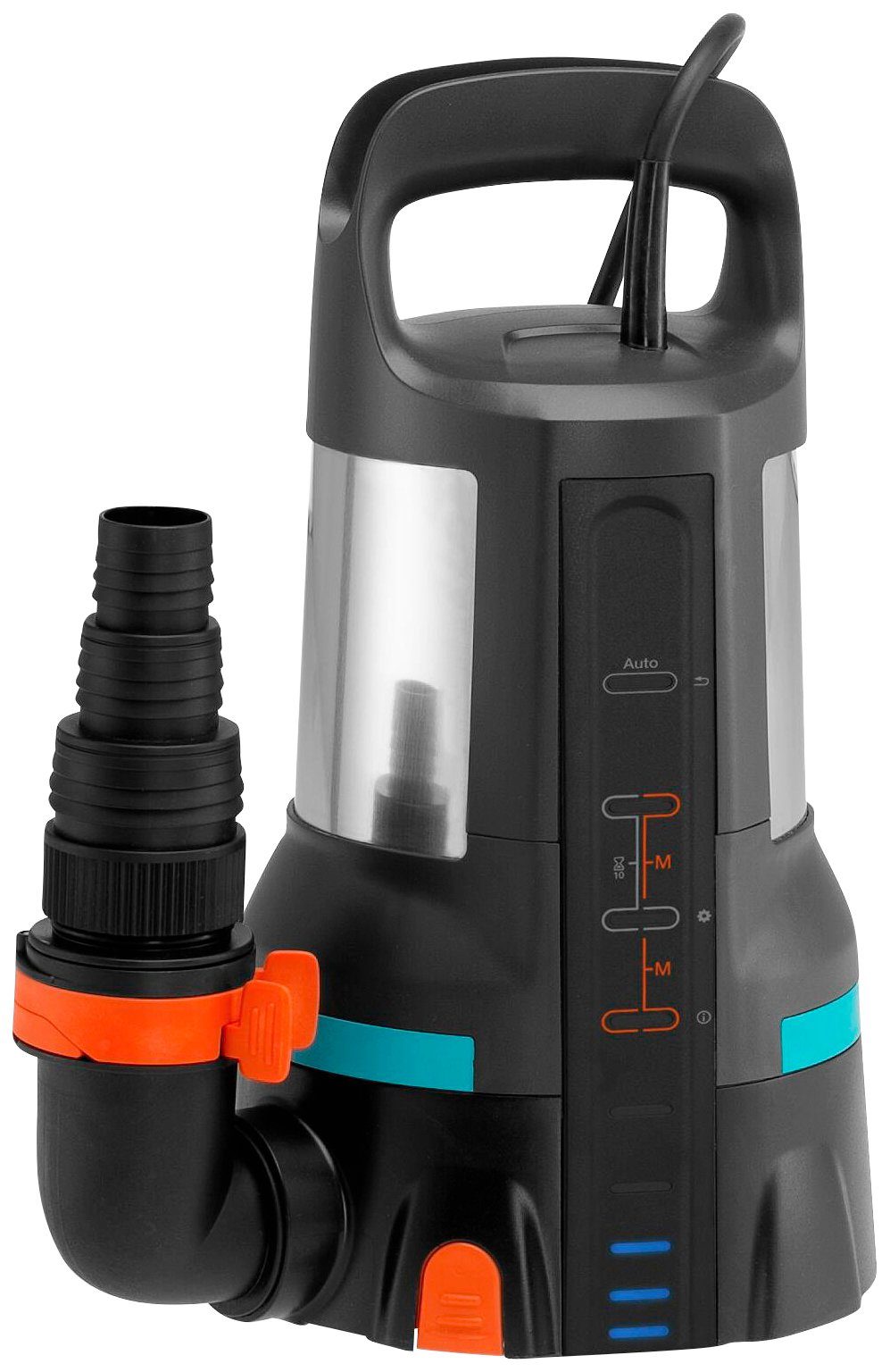 GARDENA Klarwasserpumpe Tauchpumpe 17000 Aquasensor, 9036-20, 17000 l/h max. Fördermenge