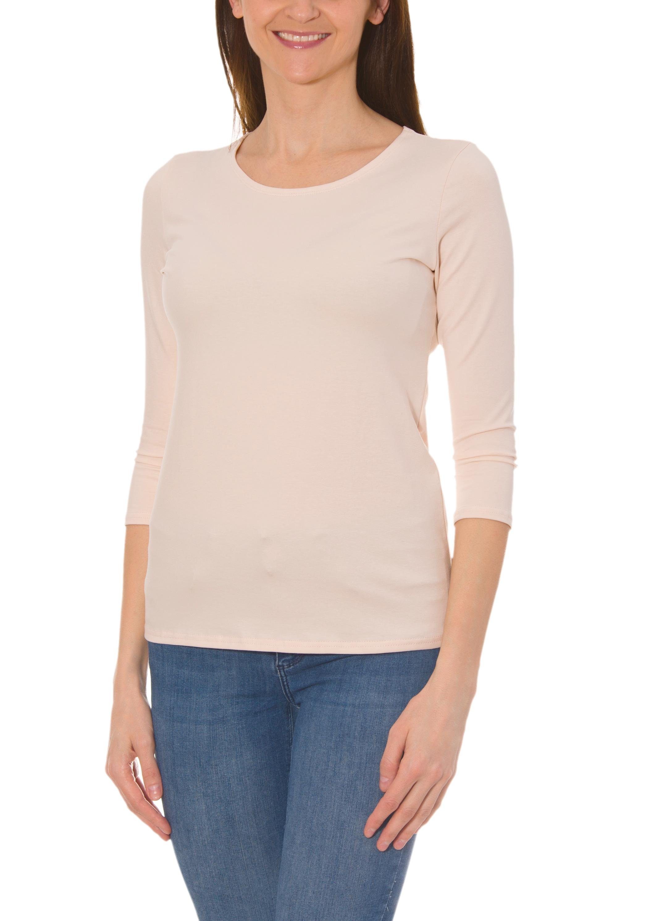 Alkato Longshirt Alkato Damen Shirt 3/4 günstig online kaufen