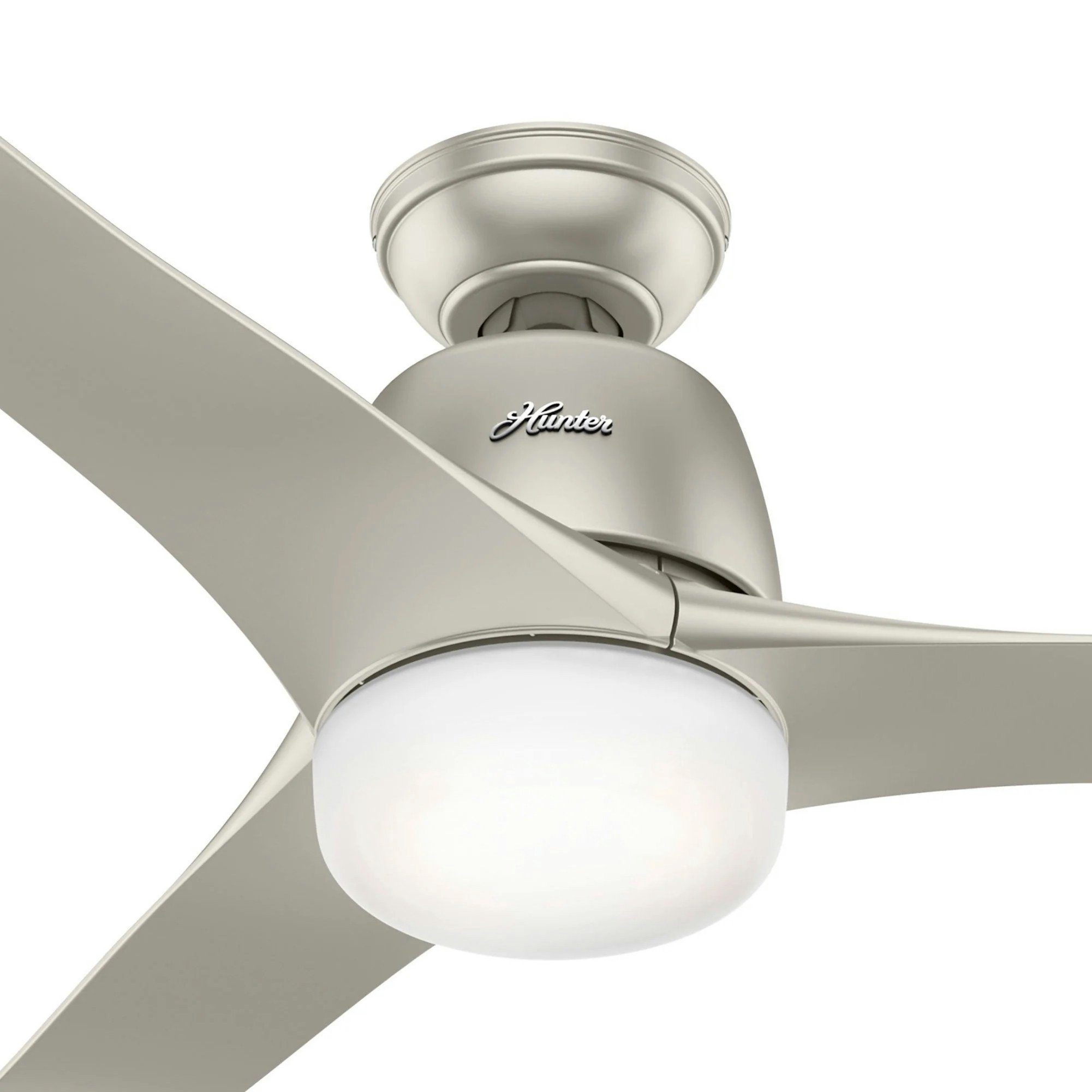 Hunter Deckenventilator Deckenventilator Harmony Nickel mit Licht & Fernbedienung