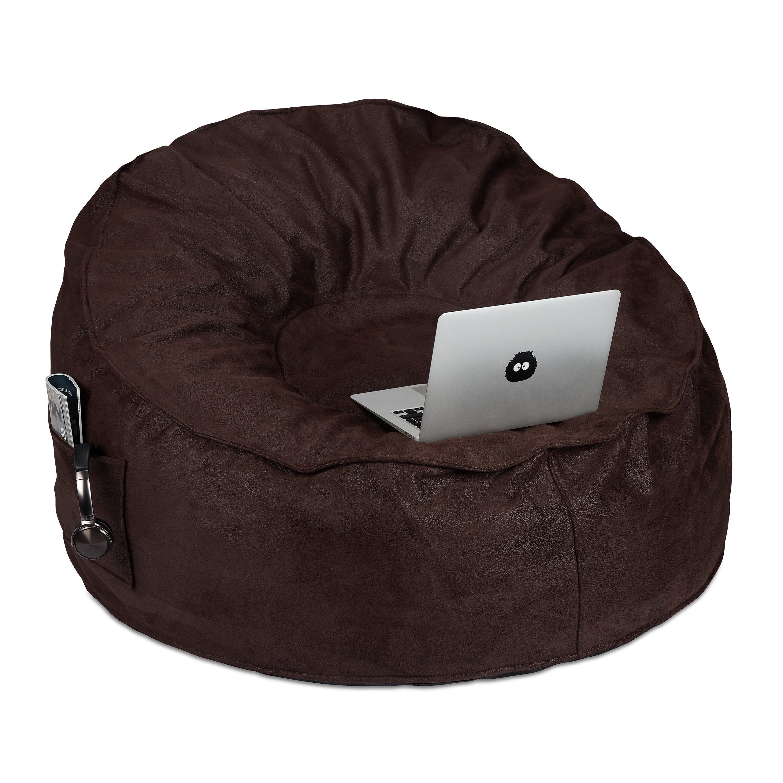 Sitzsack XXL Sitzsack in Wildlederoptik