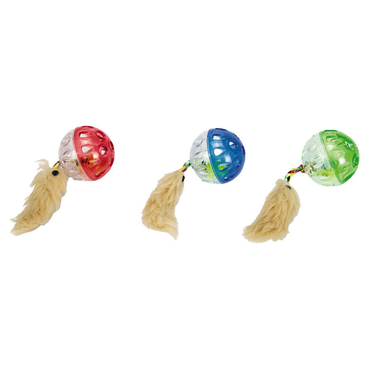 Beeztees Tier-Intelligenzspielzeug Katzenspielzeug Ball mit Feder günstig online kaufen