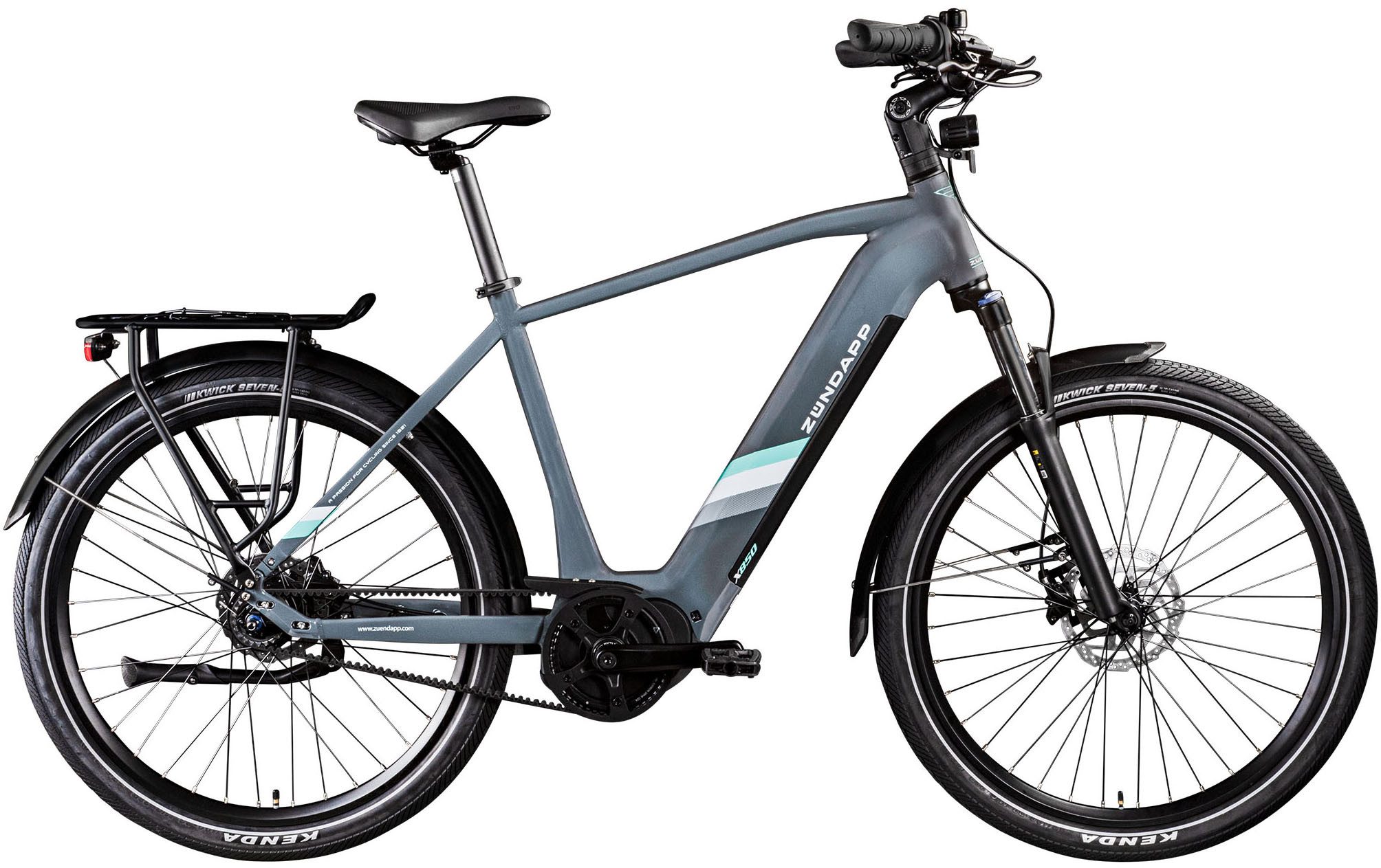 Zündapp E-Bike Trekkingrad X850, 7 Gang, Nabenschaltung, Mittelmotor, 550 Wh, Pedelec, Elektrofahrrad für Damen und Herren
