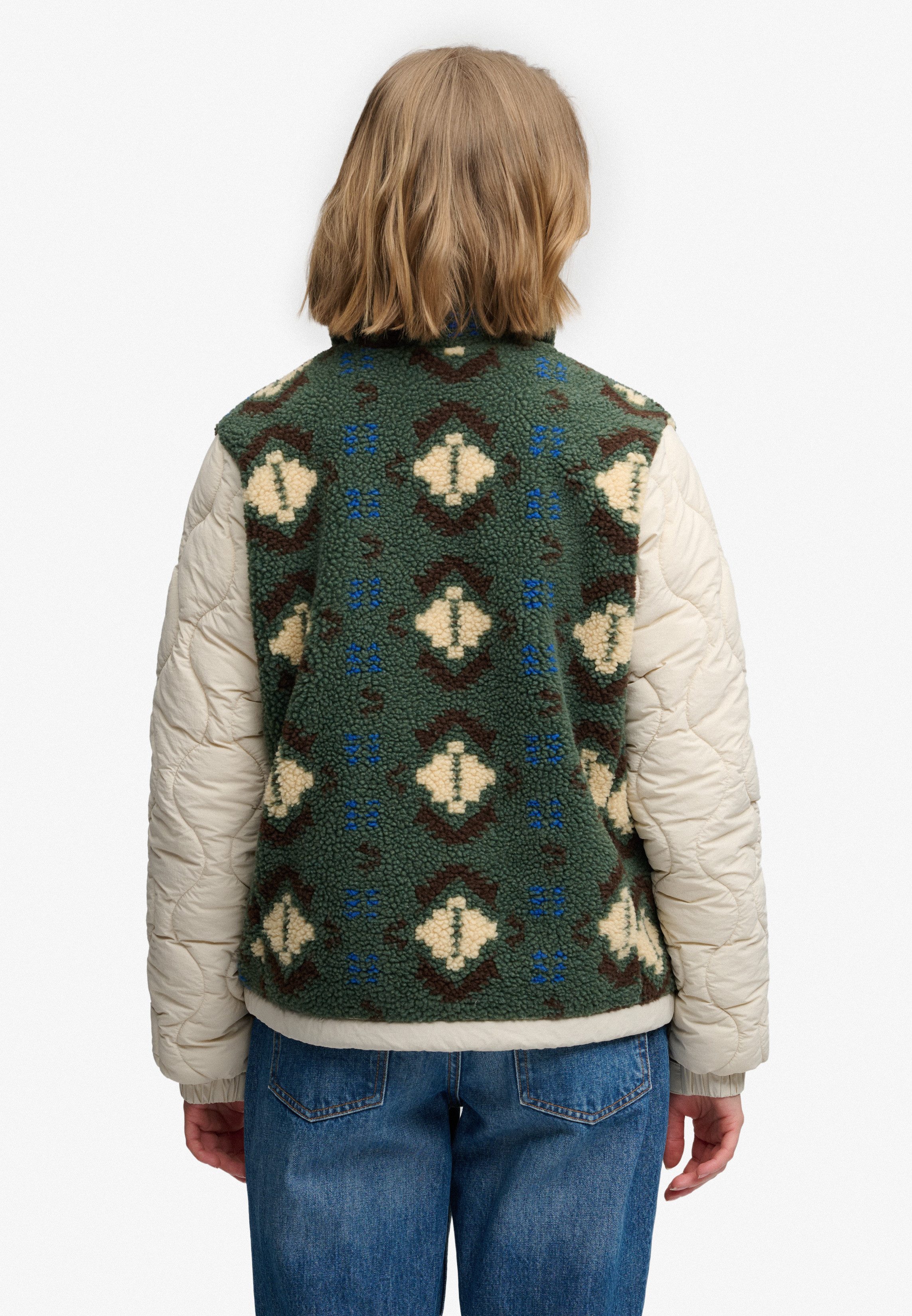 Superdry Fleecejacke FLEECE ONION QUILT HYBRID Kunstfaser, relaxed fit – Bild 5 von 5