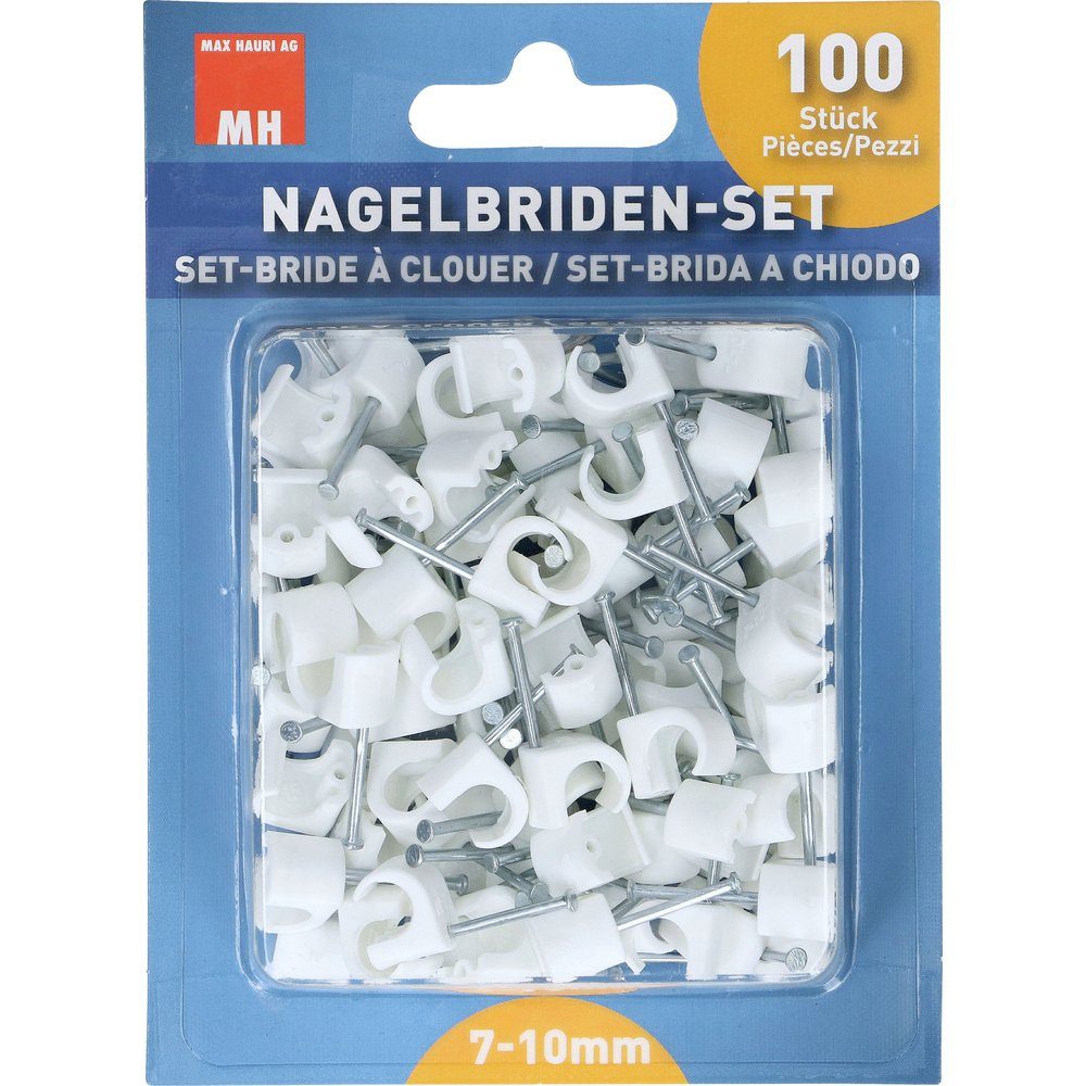 Kabelverbinder-Sortiment AG 1 AG Nagelschellen-Sortiment Set, Max Max Hauri 135545 135545 135545 Hauri