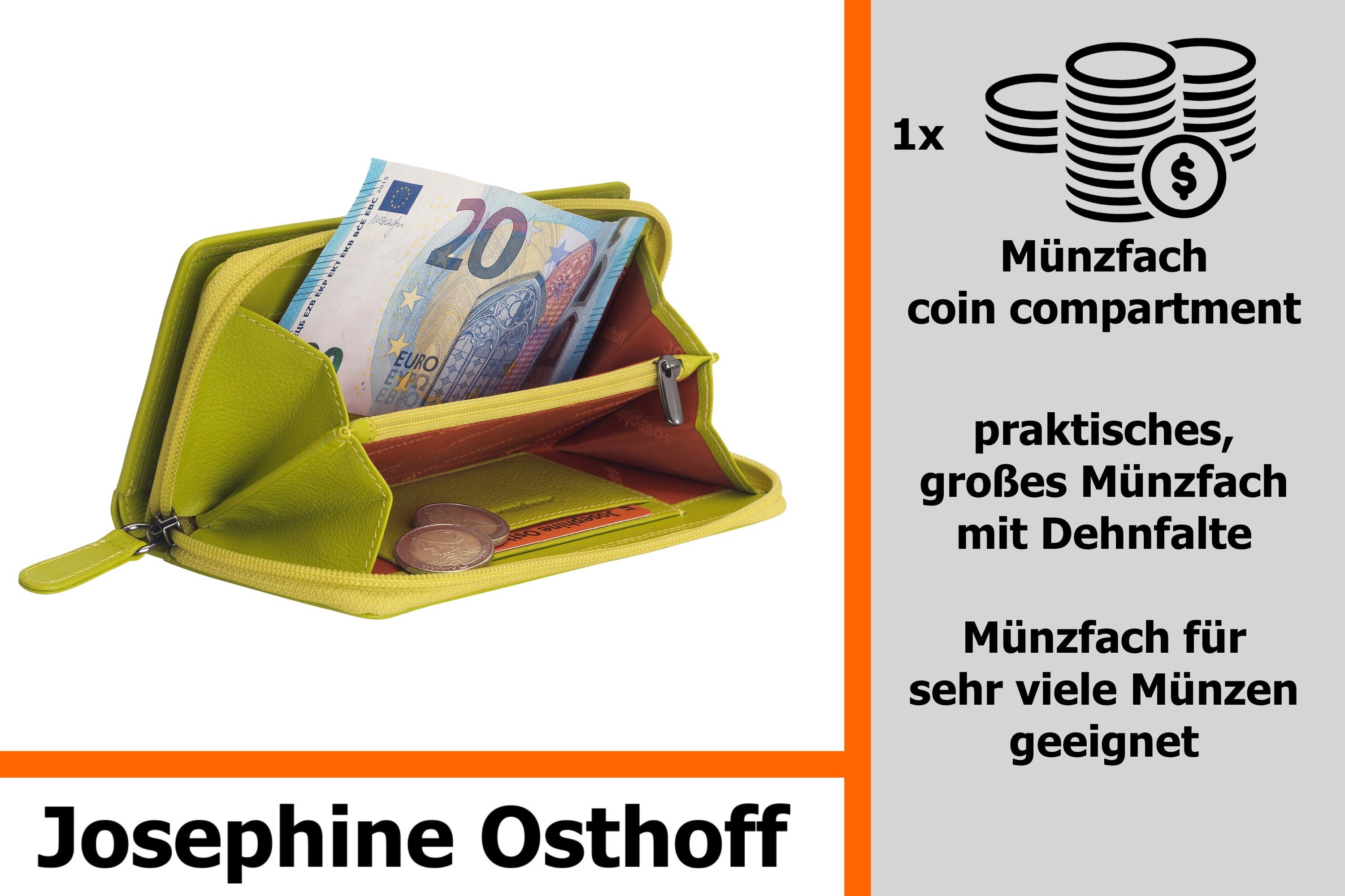 Geldbörse Geldbörse limone Osthoff Bremen kompakt Josephine