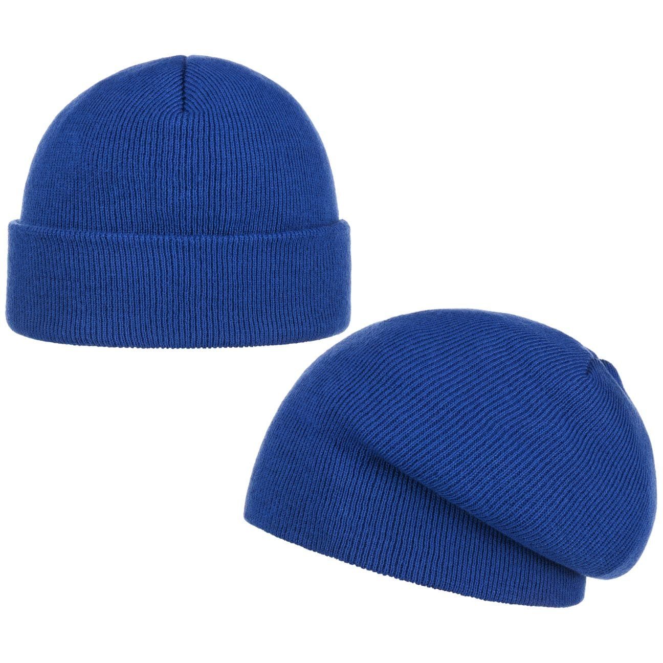 Atlantis Beanie (1-St) Mützen mit Umschlag royalblau