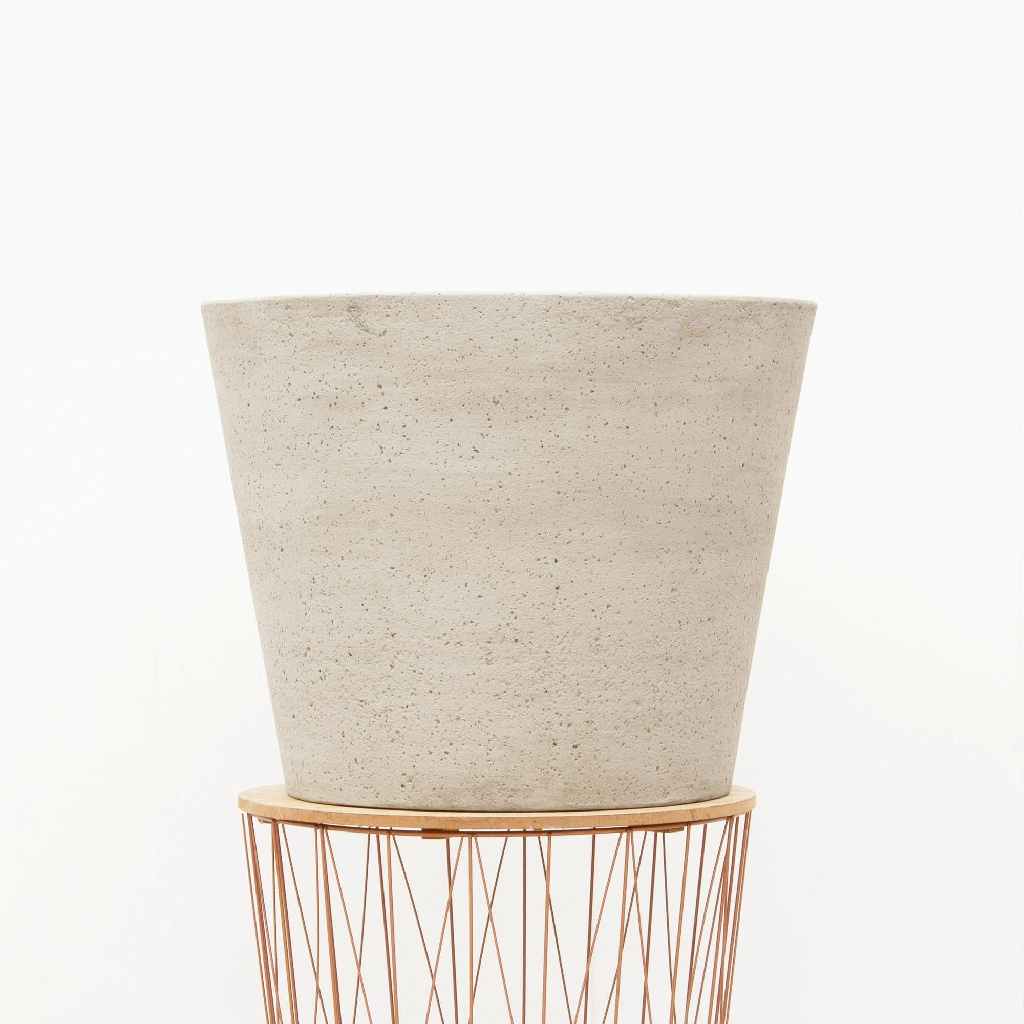 Florora Blumentopf Bucket – Blumentopf Beige Washed L – D58 x H50