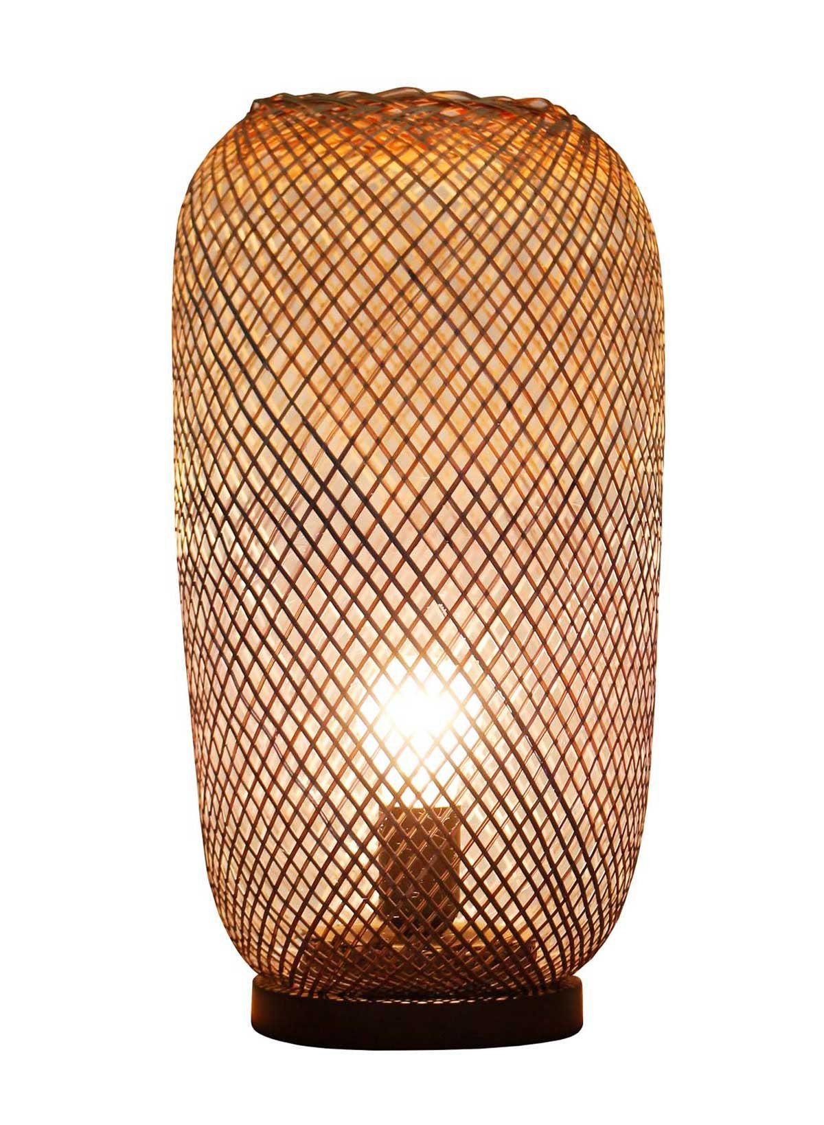 Kiom Tischleuchte Holzleuchte Lunido dunkelblau gradient, für wechselbare Leuchtmittel, Leuchtmittel nicht inklusive, Leuchtmittel abhängig | Tischlampen
