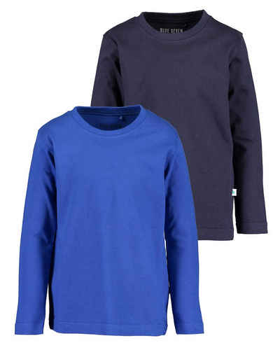 Blue Seven Longsleeve Blue Seven 2 er Pullover Set für Jungs (2-tlg) aus reiner Baumwolle, sportlicher Schnitt