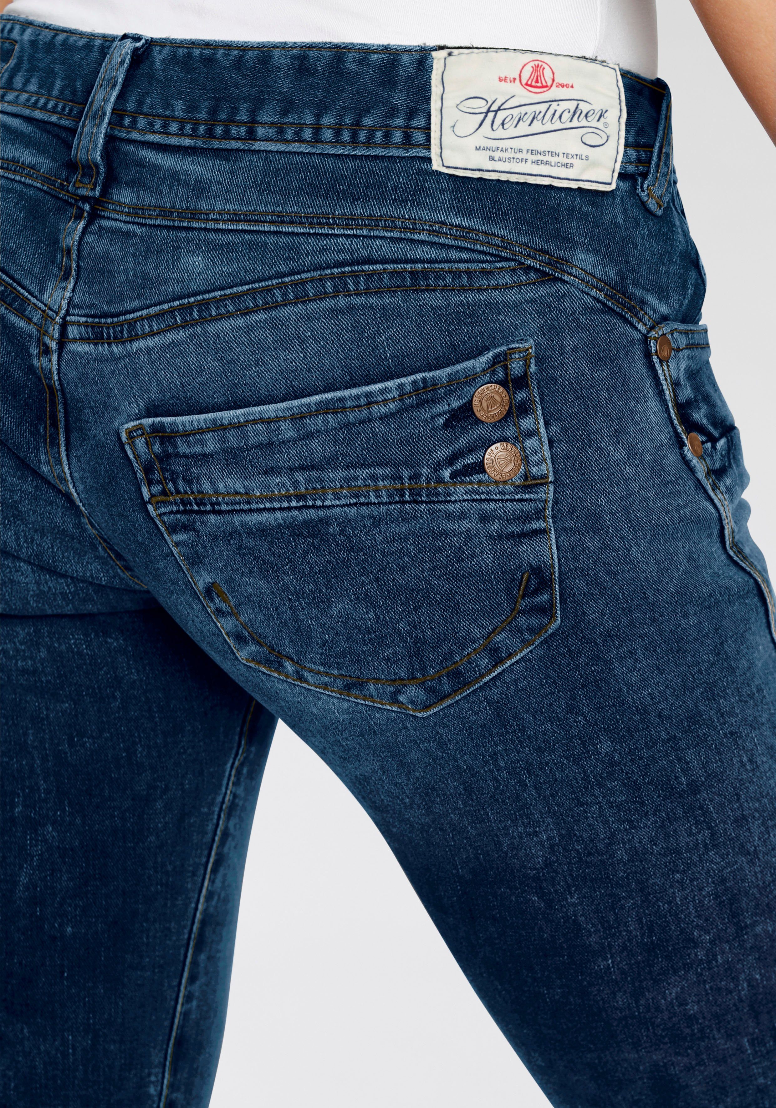 Damen Jeans Herrlicher Slim-fit-Jeans PIPER SLIM ORGANIC umweltfreundlich dank Kitotex Technologie