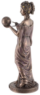 Vogler direct Gmbh Dekofigur Urania, Göttin der Astronomie, Veronesedesign, bronziert, coloriert, Größe: L/B/H ca. 8x10x23 cm