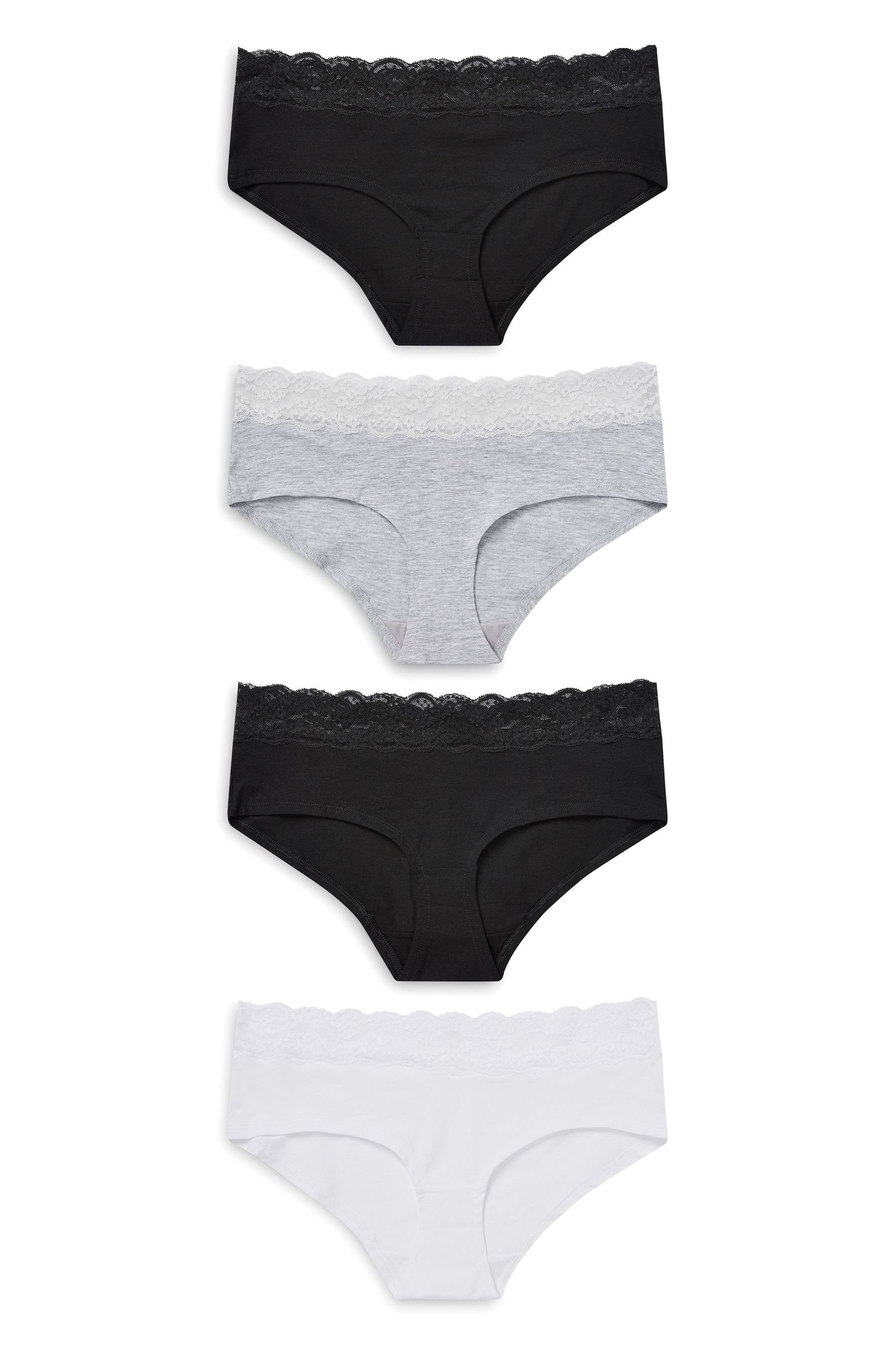 Next Schlüpfer Spitzenslips im 4er-Pack, Shorts günstig online kaufen