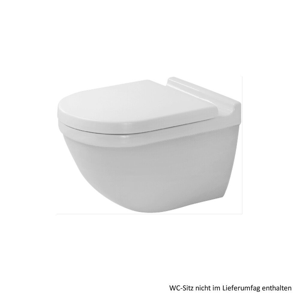 Duravit WC-Komplettset Duravit Starck 3 Wand-Tiefspül-WC 360x540mm mit verdeckter Befestigung