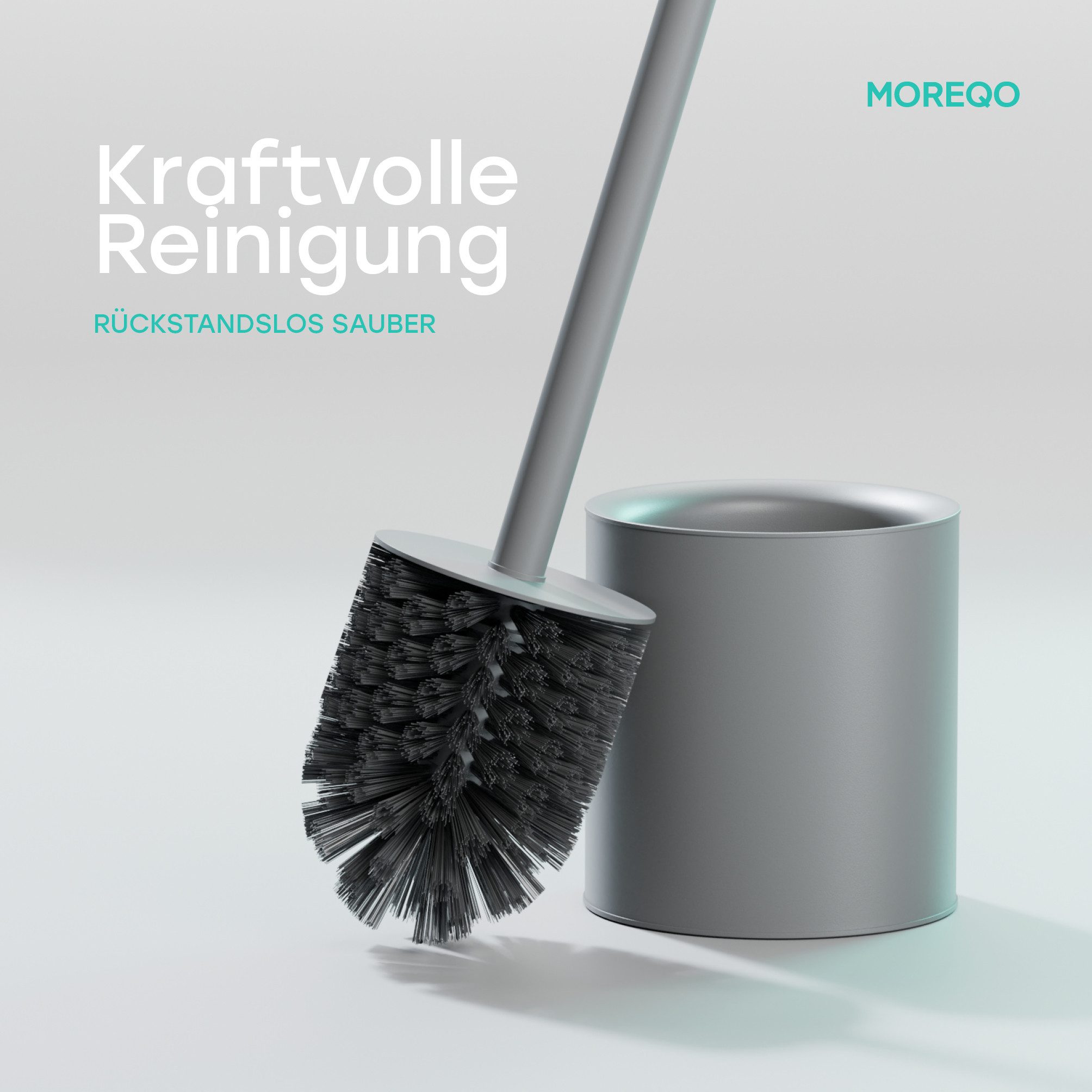 SAVEGA WC-Reinigungsbürste MOREQO - Design Toilettenbürste, Gästewc, Toilette, Badezimmer, (Packung, 2-tlg) – Bild 3 von 5