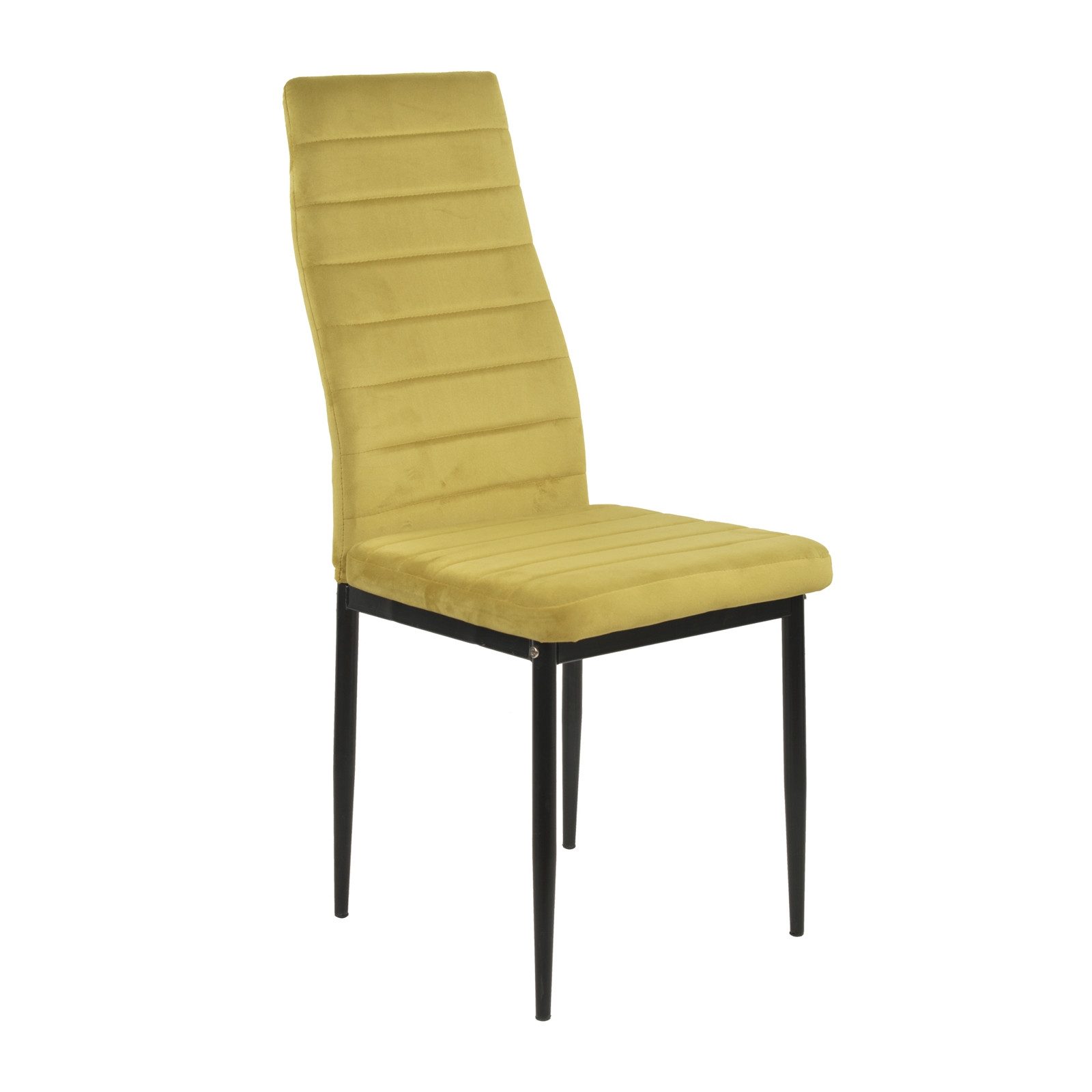 HTI-Living Esszimmerstuhl Stuhl Memphis Velvet Curry (Stück, 1 St), Esszimmerstuhl Samtbezug Metallgestell Vierfuß