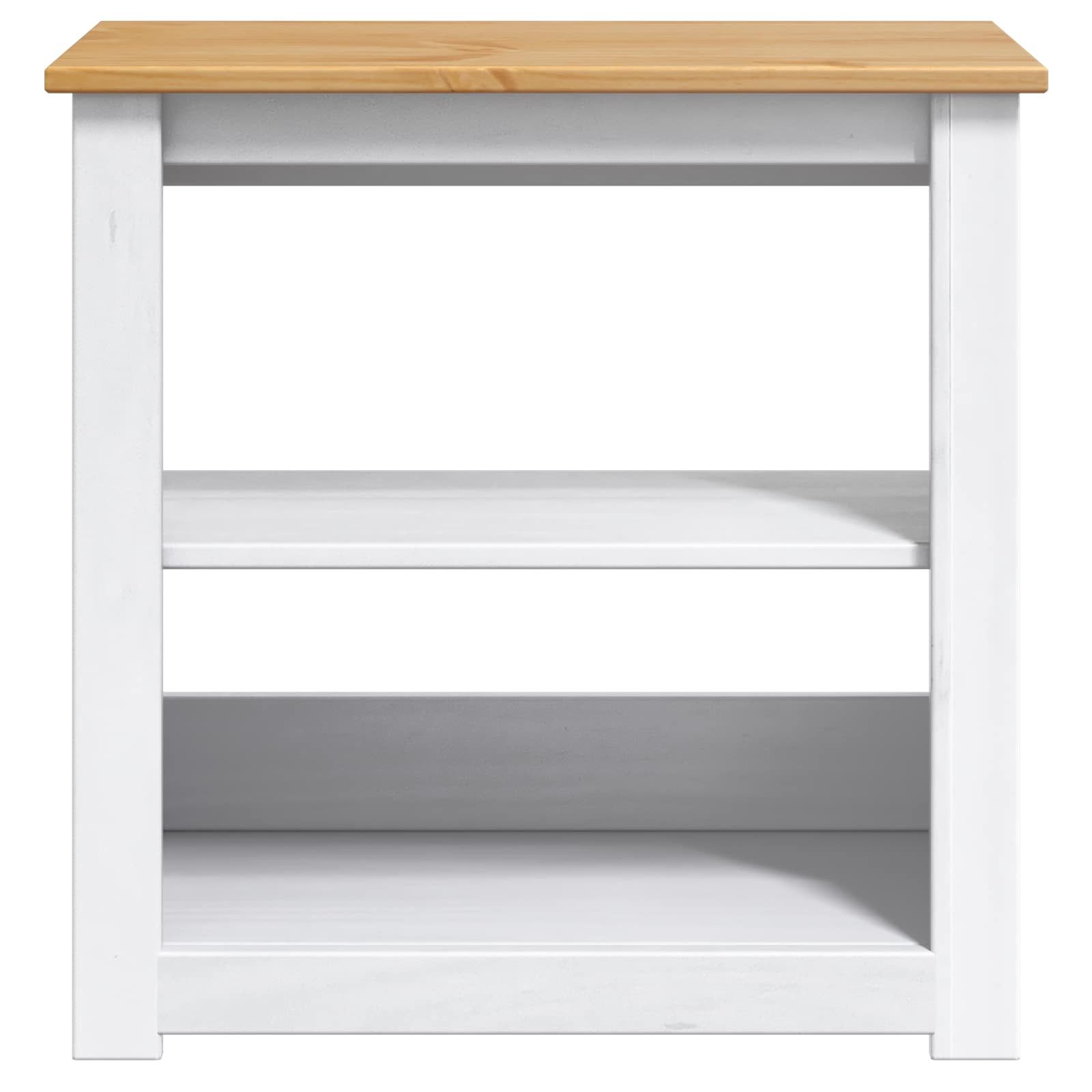 vidaXL Aquariumunterschrank Aquariumständer PANAMA Weiß und Braun 60 x 30 x 60 cm 150 kg (1-St)