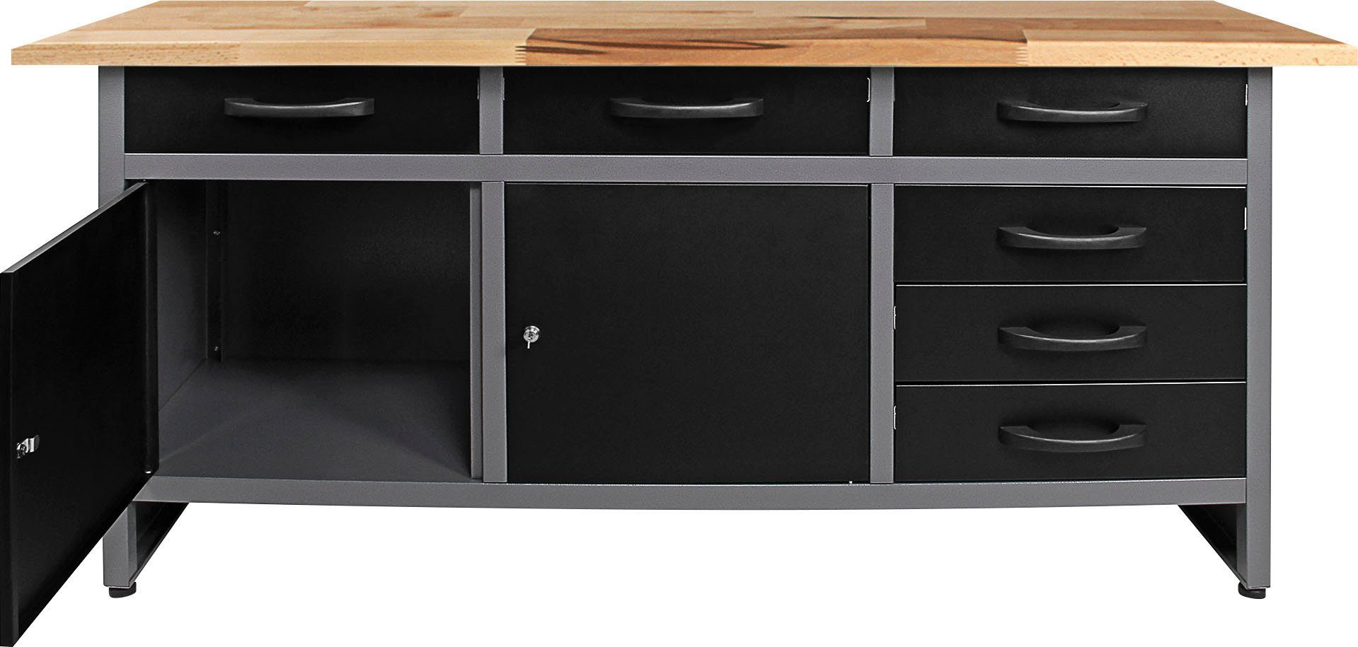 ONDIS24 Werkstatt-Set, 160 cm, mit LED