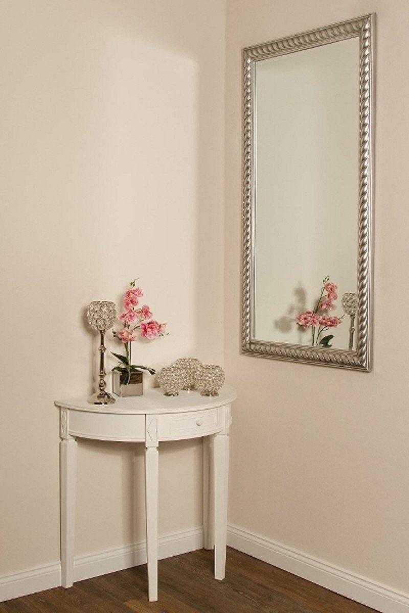Barockspiegel H. / Padrino Wohnzimmer cm Barockmöbel 132 x Casa Wandspiegel Barock Silber - Antik Spiegel 72