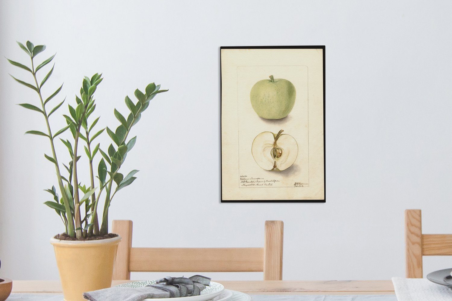 Deborah apple Gemälde, domestica, - inkl. bespannt fertig Zackenaufhänger, (1 Leinwandbild Trenton St), Leinwandbild OneMillionCanvasses® von Malus Gemälde Early Griscom, cm 20x30