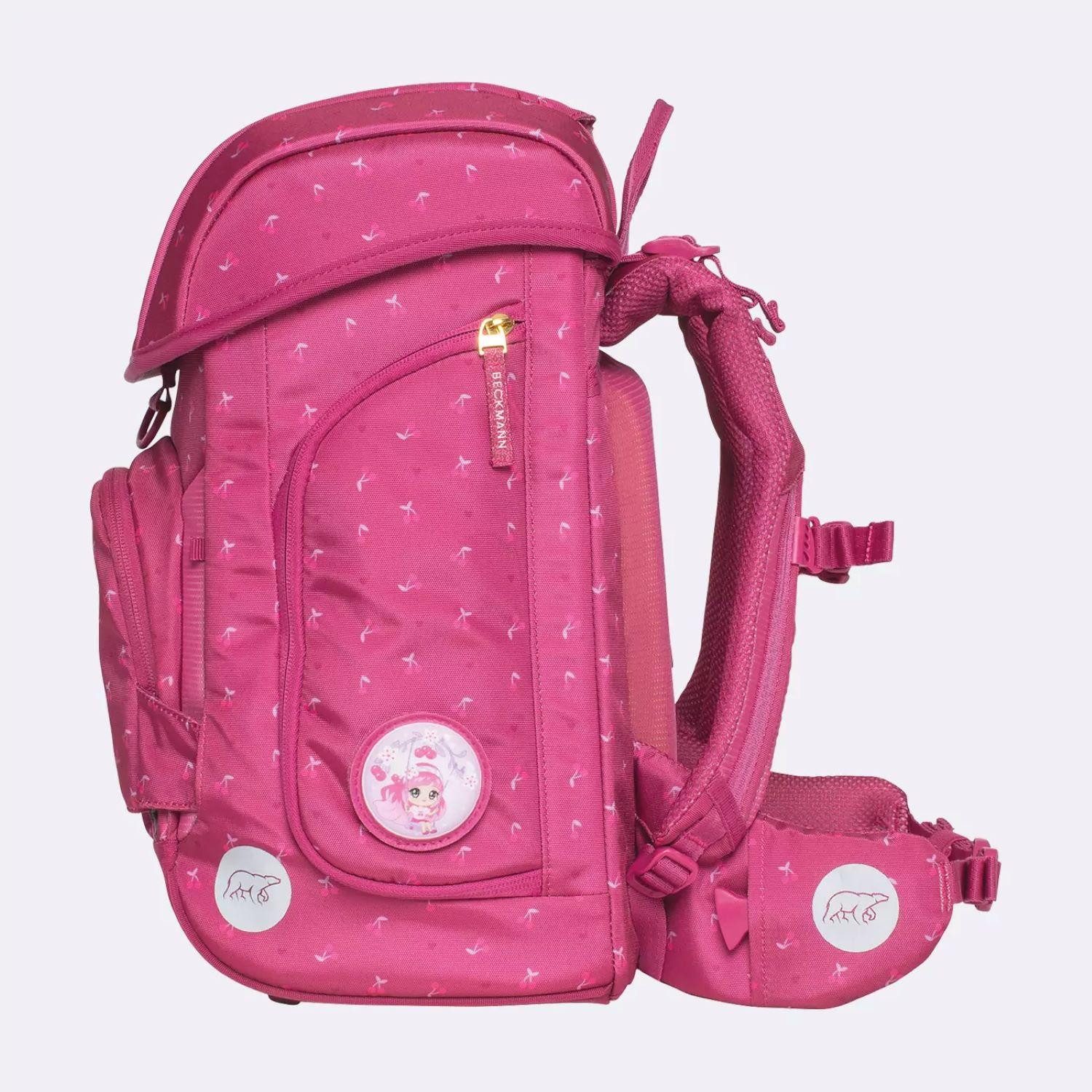 Beckmann Schulranzen Beckmann Plus Air Cherry 6-tlg. Schulranzen