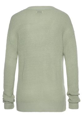 LASCANA V-Ausschnitt-Pullover aus weichem Strick, bequemer Damenpullover