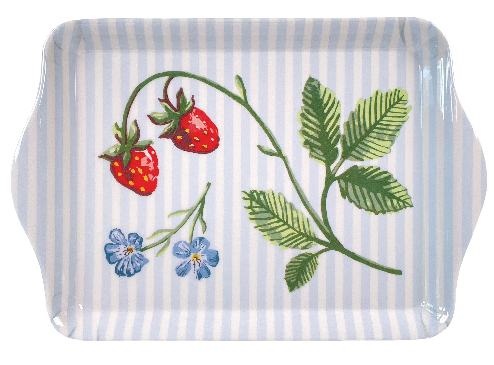 Ulster Weavers Tablett Strawberry Patch, Melamin, (1-tlg., 1-teilig), kleines Serviertablett Küchentablett 21x14x2cm aus Melamin