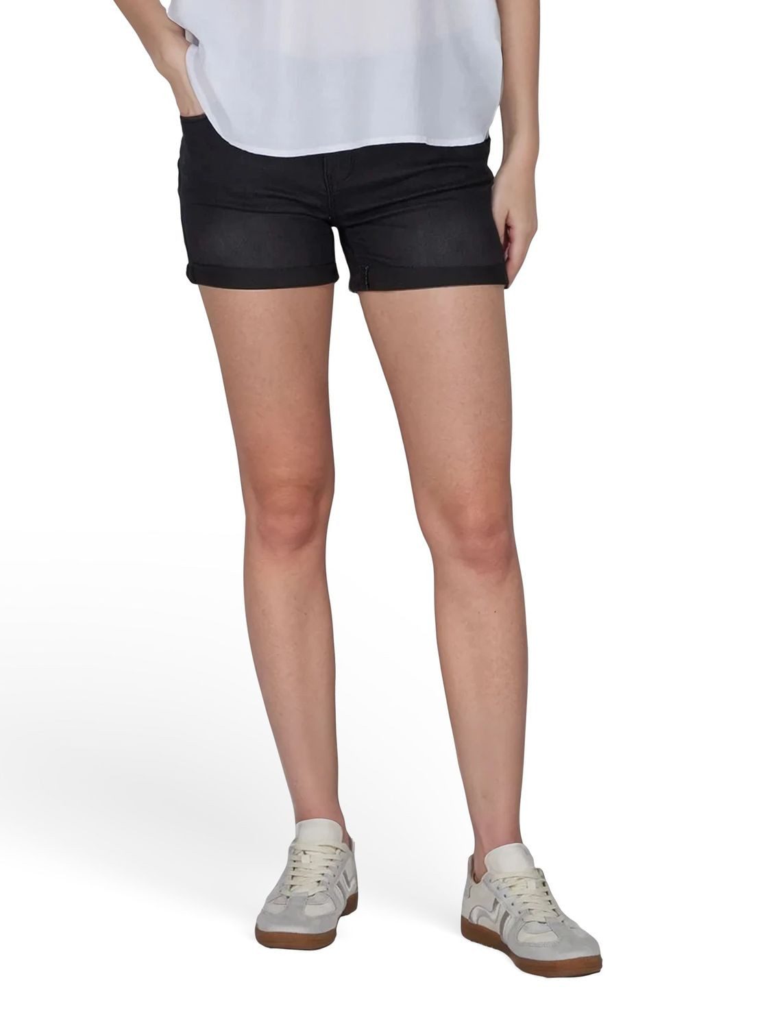 ONLY Jeansshorts Damen Shorts ONLCarmen 2er Pack Skinny Fit Basic Hotpants mit Stretch