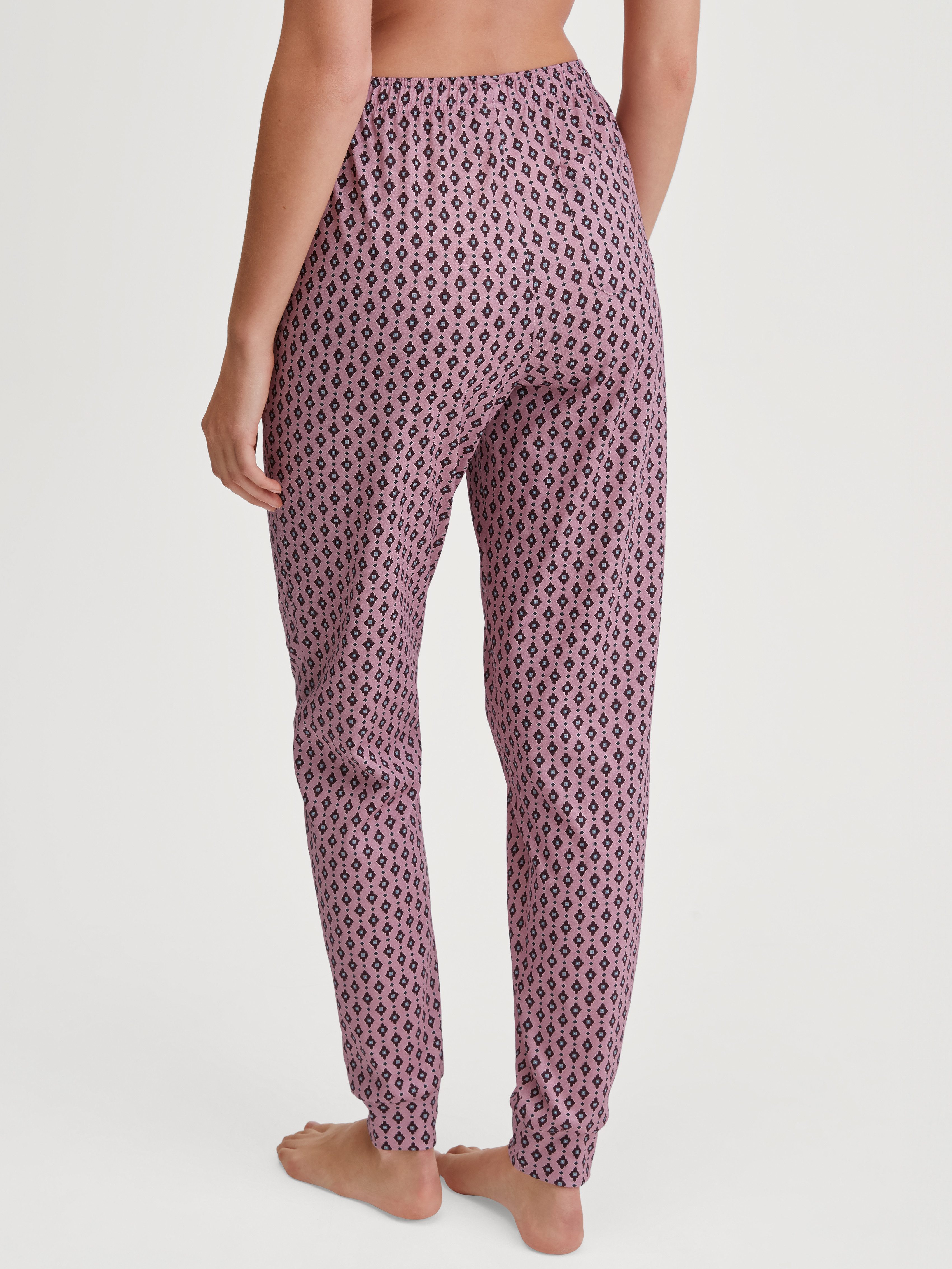 CALIDA Pyjamahose Favourites Botanic weich, Gummizug, Cotton, Single Jersey Qualität, Gesäßtasche