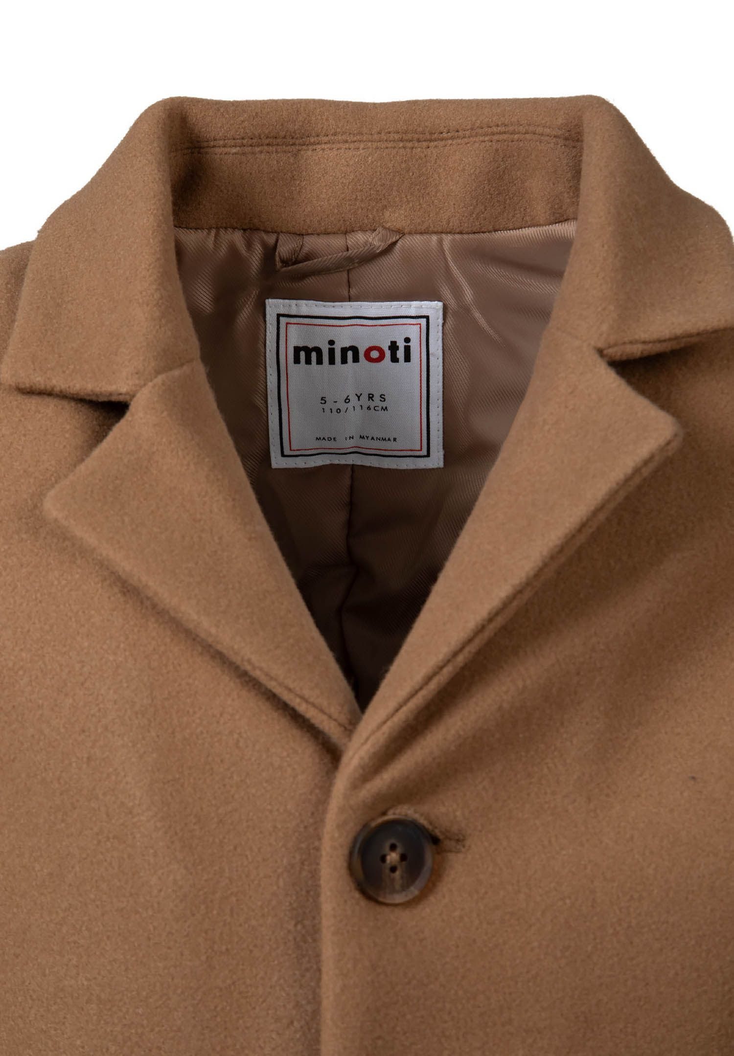 MINOTI Wintermantel Einreihiger Mantel mit Futter und Nahttaschen  (2y-14y) günstig online kaufen