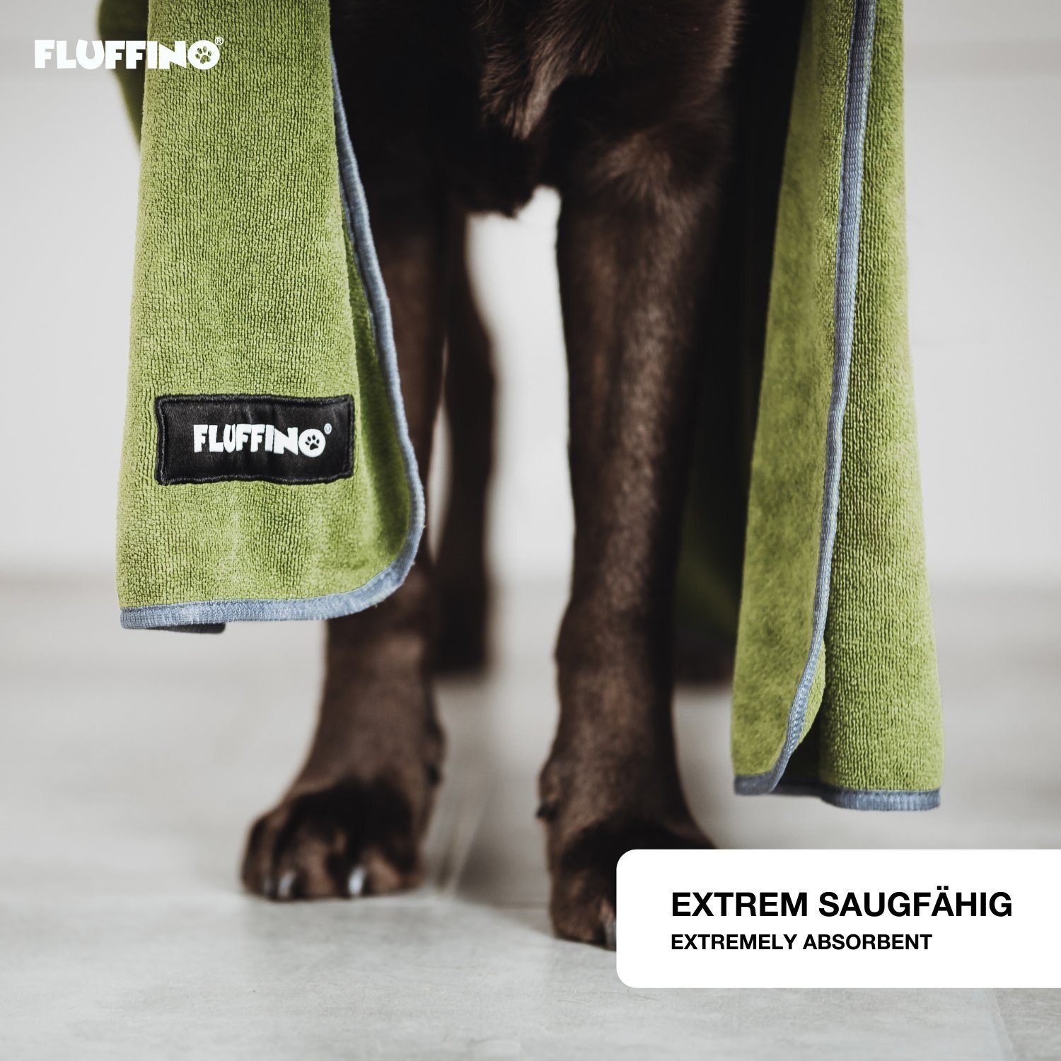 FLUFFINO® Hundehandtuch Mikrofaser 2er-Pack 90x50cm, (2-St) günstig online kaufen