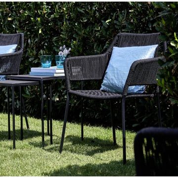 Lambert Gartenlounge-Set Outdoorstuhl Amaya Stahl Schwarz