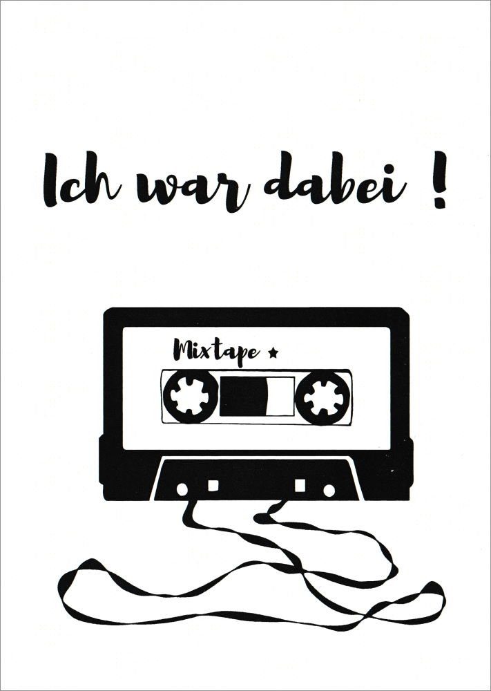 Postkarte "Ich war dabei!"